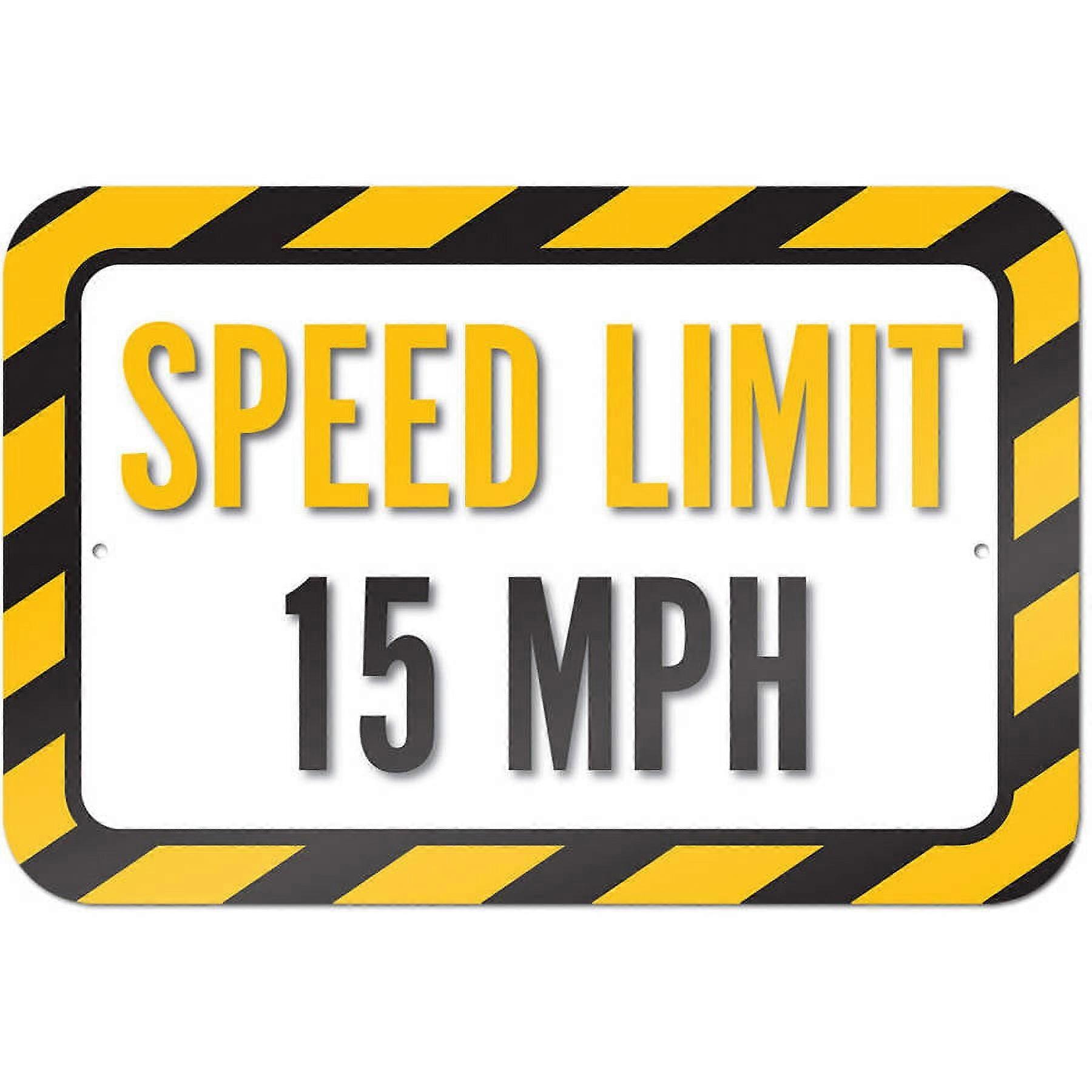 Speed Limit 15 MPH Sign