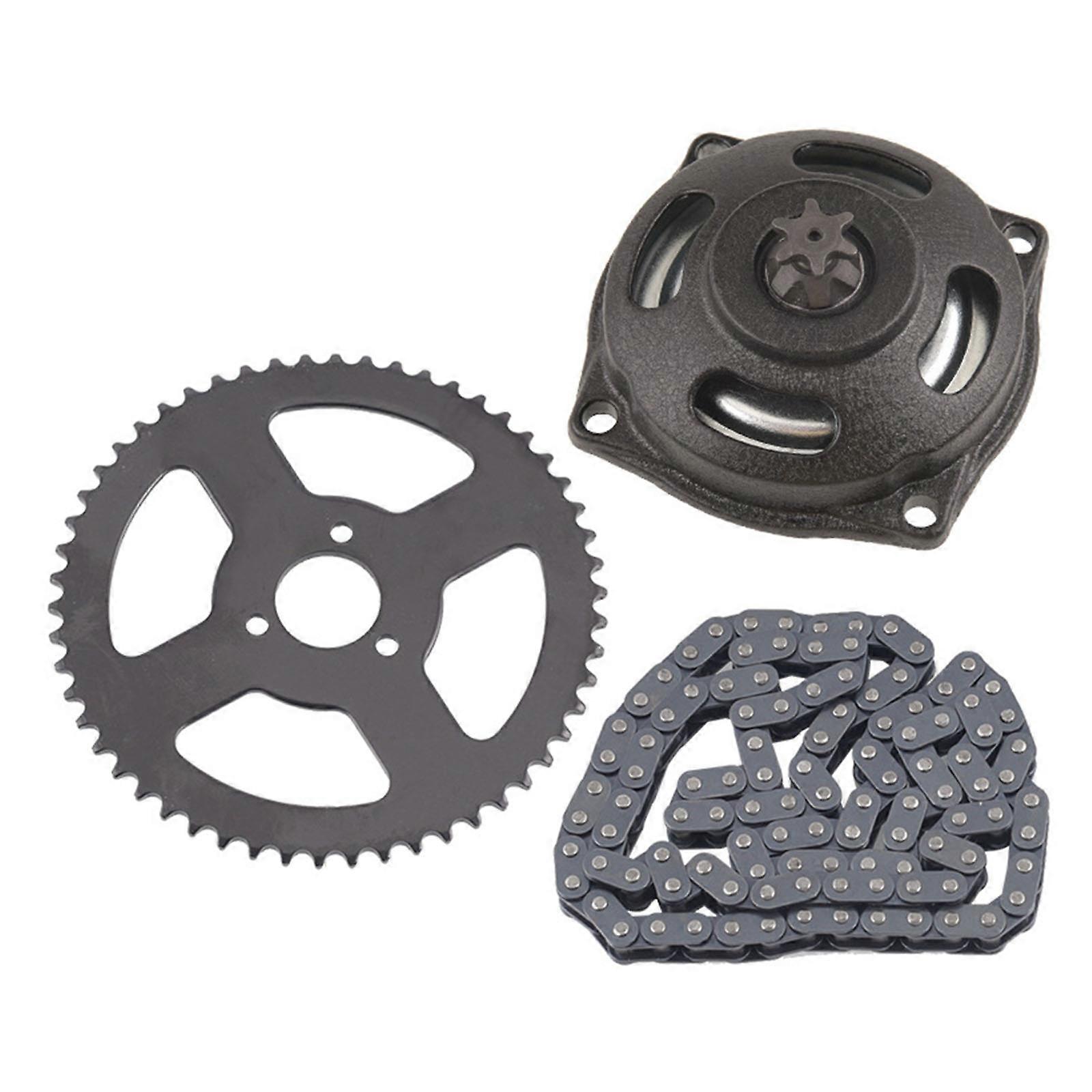 T8F Chian Front Sprocket & 54Teeth 26mm Rear Sprocket 110 Link Chain for 49cc  Pocket Bike 2 Strokes Multicolor