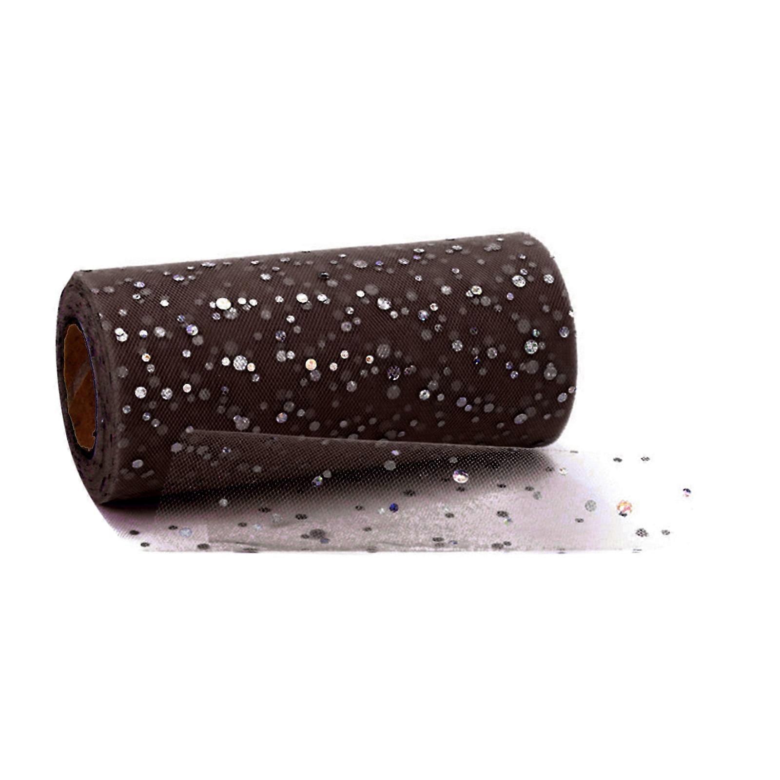 HKUKY Poly Mesh Ribbon With Foil Each Roll For Wreaths Swags Bows Wrapping And Decorating