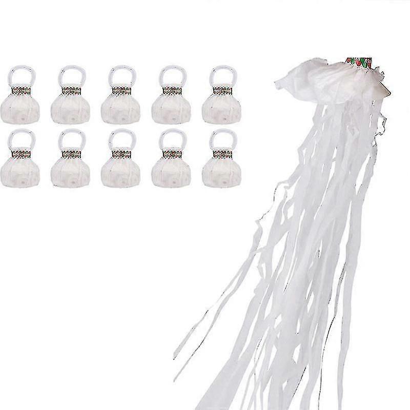 10er-Packung No Mess Streamer Poppers Pop Out Streamer Hand werfen Hochzeit Party Konfetti Papier Cracker