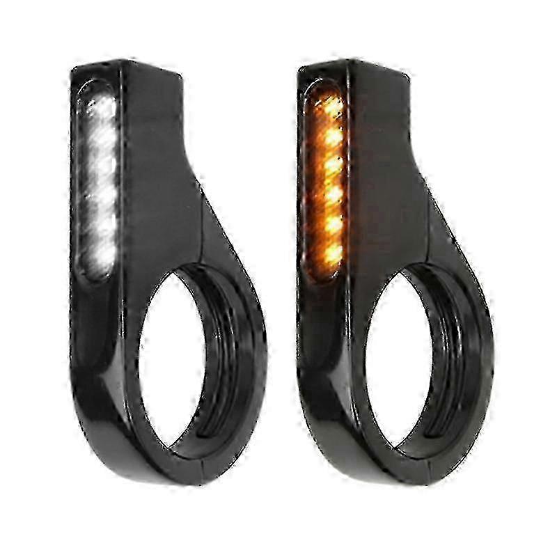 LED Motorcycle Turn Signal Waterproof Indicator Light Lamp with 41mm Fork TubesP2025042500849