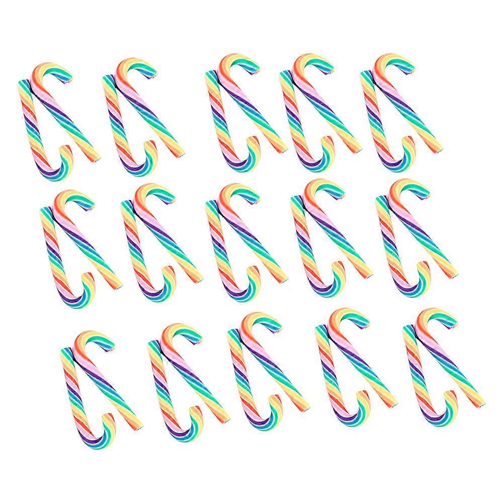 30Pcs Simulation Walking Stick Decoration Jewelry Making Accessory Cane Decor