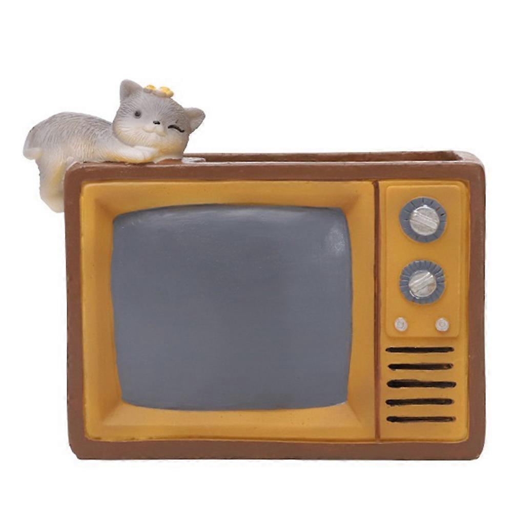Flower Pot Retro TV Plant Container