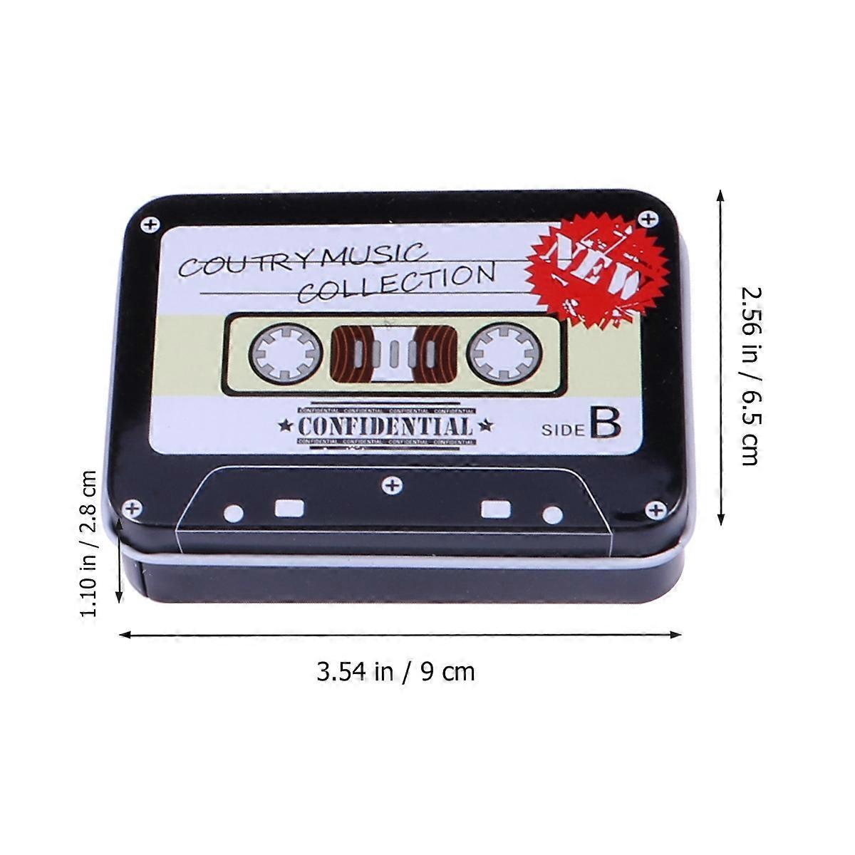 Coin Storage Box Iron Tin Box for Home Use 6Pcs Assorted Color