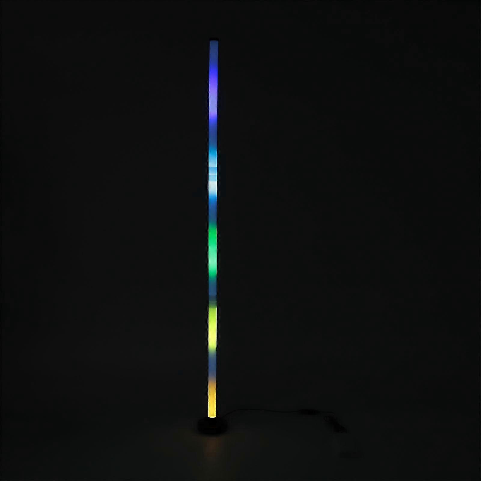 Lampadaire d'angle LED RGB à changement de couleur, synchronisation musicale, 1 000 modes d'éclairage à intensité variable, avec télécommande, pour bar f26