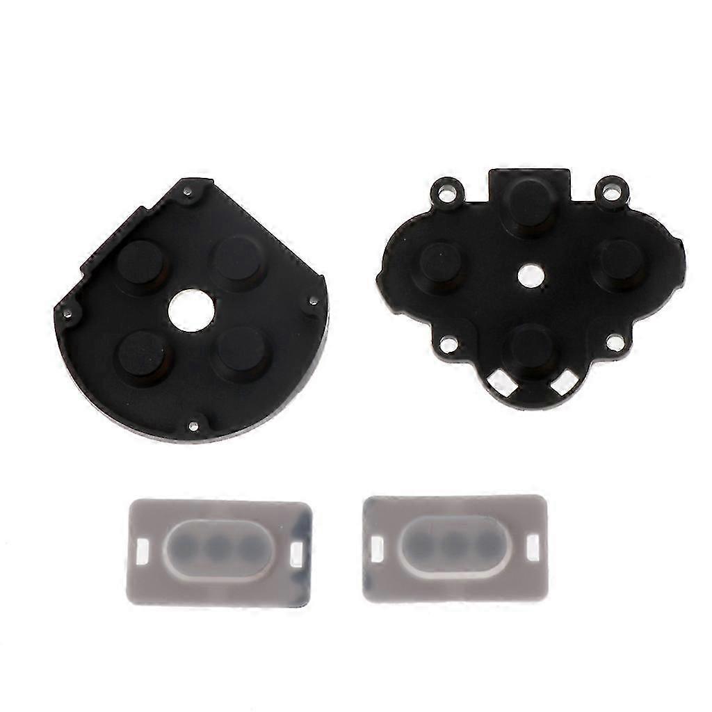 4Pcs Replacement Controller Gamepad Conductive Silicone Rubber Pads Button Pad Keypad for PSP1000 Controller