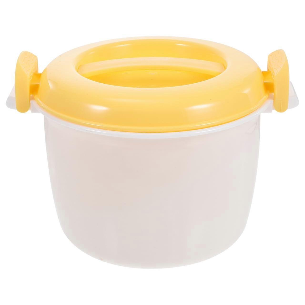 Microwave Rice Cooker with Steamer for Vegetables Pasta Soup, BPA , Locking Lid, Dishwasher Safe