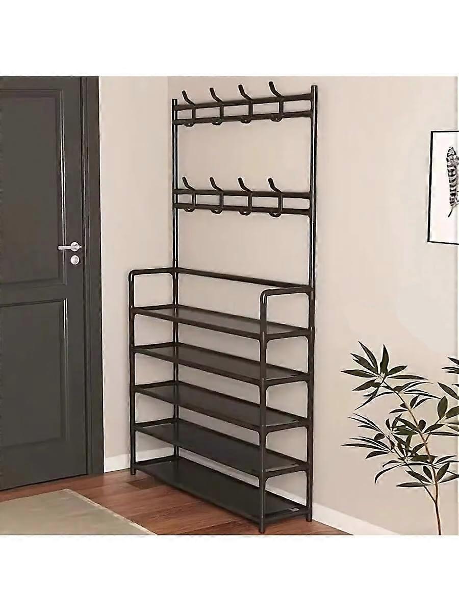 Shoe Storage Rack 5Tier Foldable Organizer Space Saving Stackable Shoe Box for Home