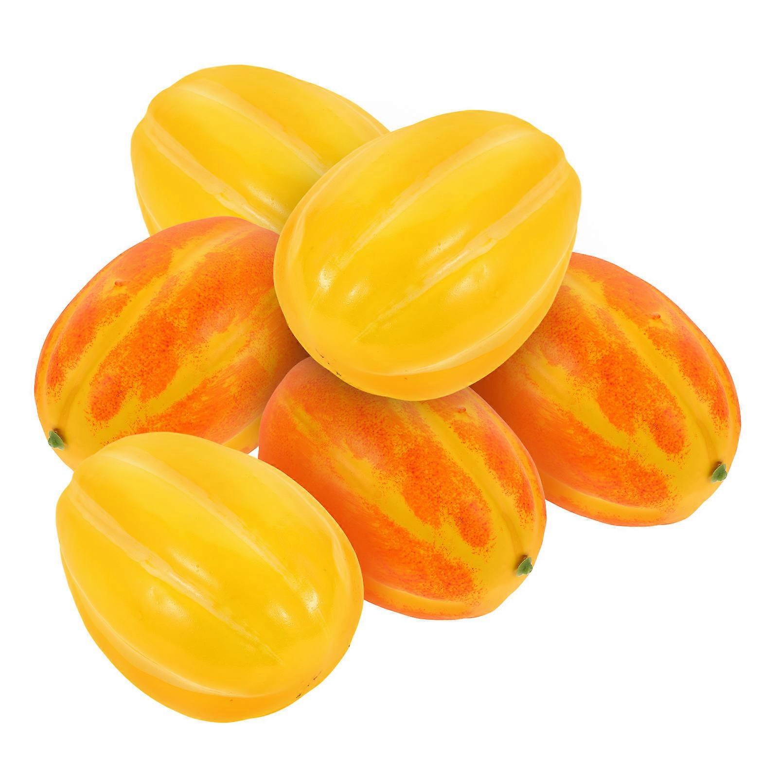 Lifelike Fruit Decorations for Decor 24Pcs Foam Melon Model