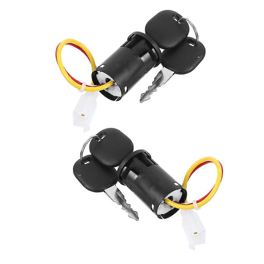 Children's Electric Vehicle Ignition Switch Lock for Instant Start 2Pcs