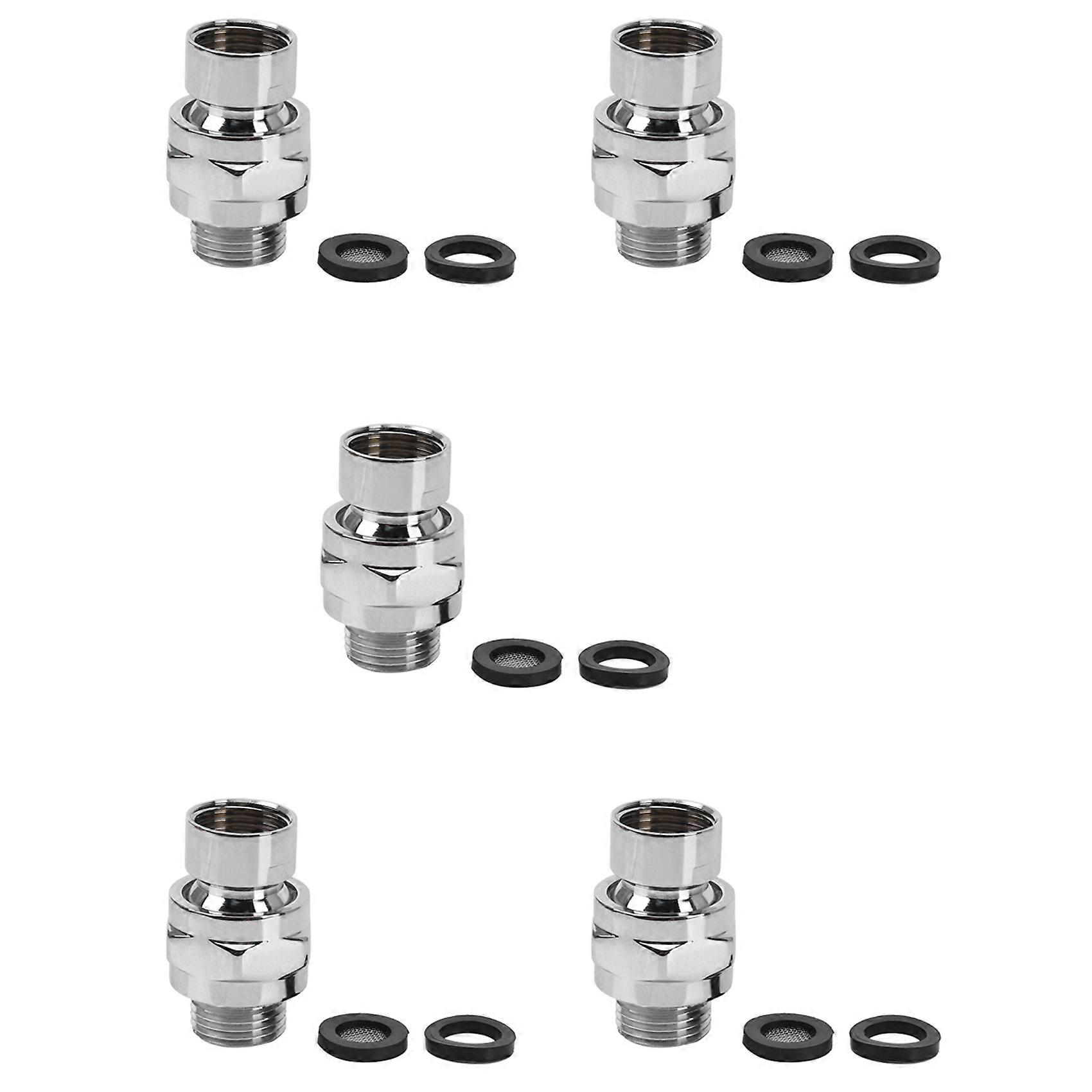 5X Brass Chrome Ball Joint Shower Arm Head Angle Adjustable Swivel Adapter