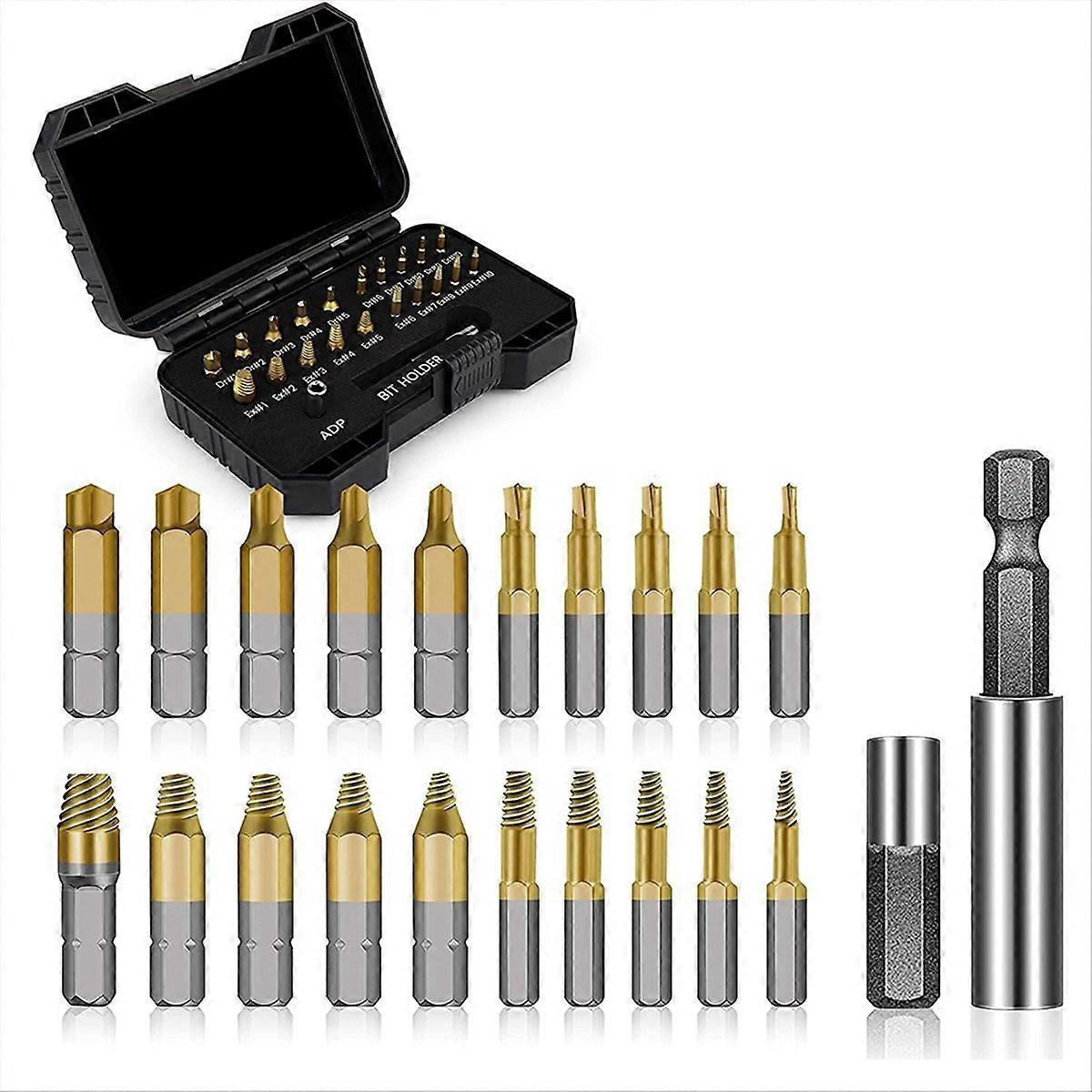 22Pcs Titanium Screw Extractor Set - Stocking Stuffers