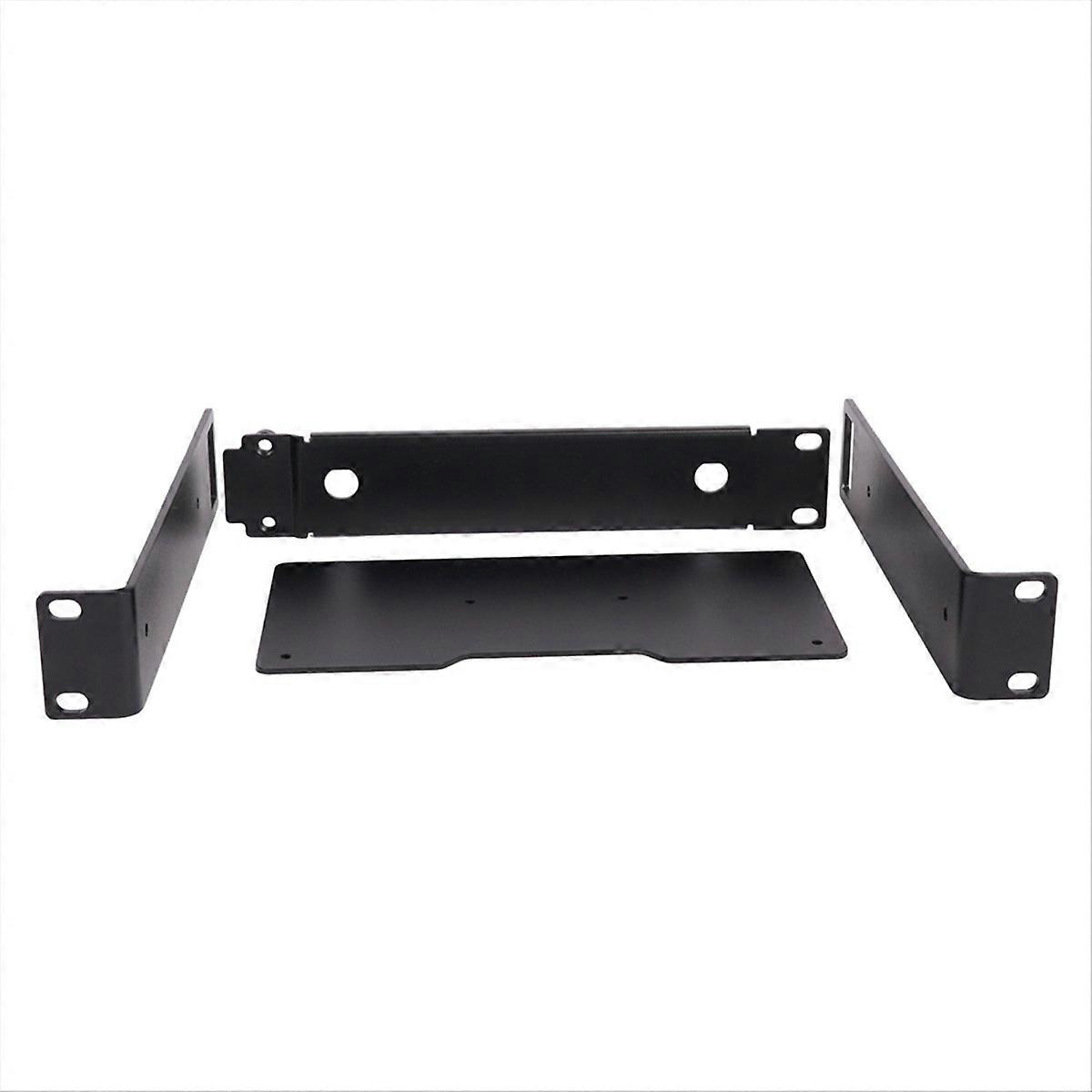 Rackmount Rack Metal Frame for Wireless Microphone System Black