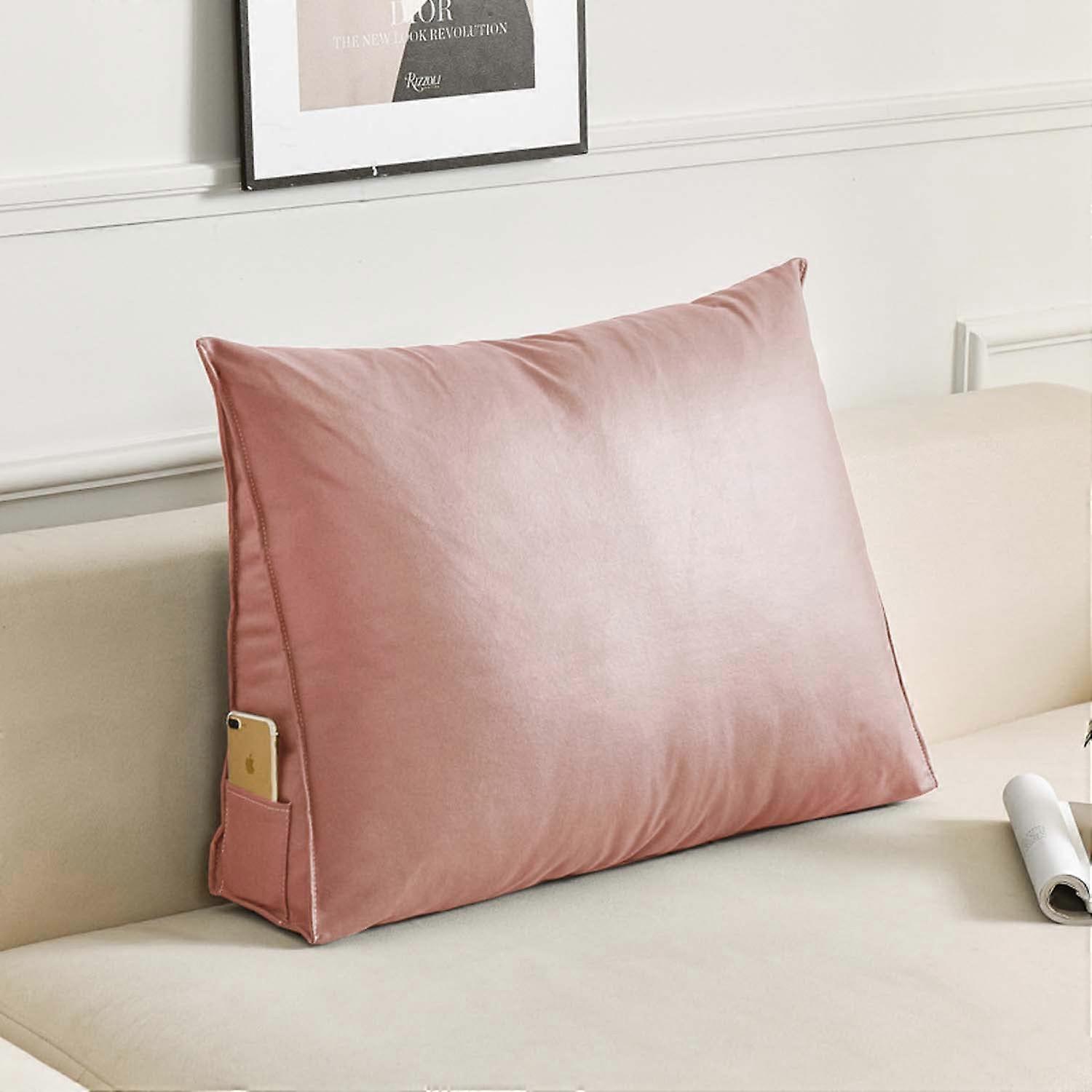 Back Support Pillow Wedge Cushion for Sofa and Bed with Density Lumbar Support and Removable Cover, Large Sizes 60120cm