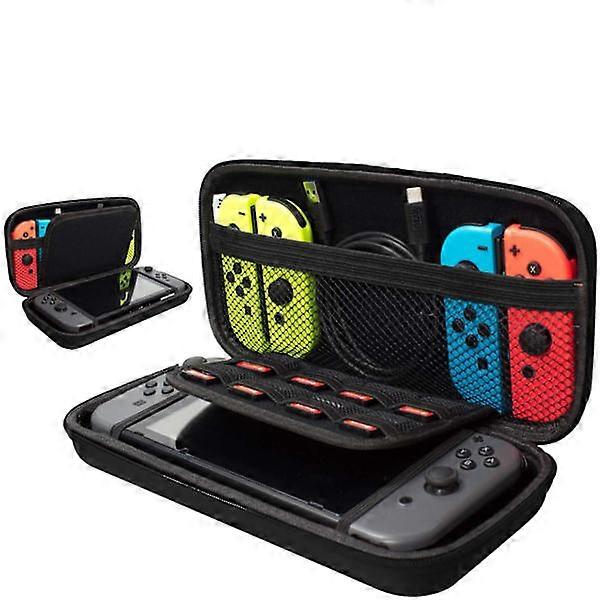 Hard Storage Case, Case Compatible with Nintendo Switch, Black Black