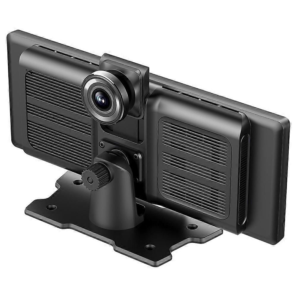 H18C 10.26 inch Wireless CarPlay Dash Cam 4K+1080P Dual Lens Casting MP5 with Night Vision / Wide Angle Car DVR For Android