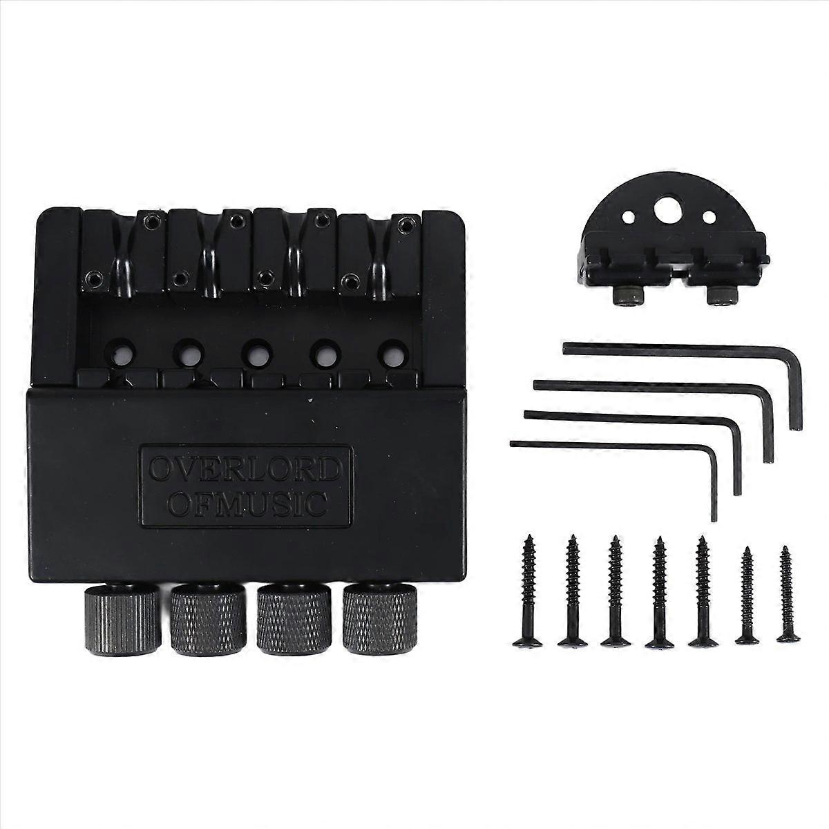 1 Set 4 String Headless Bass Guitar Bridge System Electric Bass Part