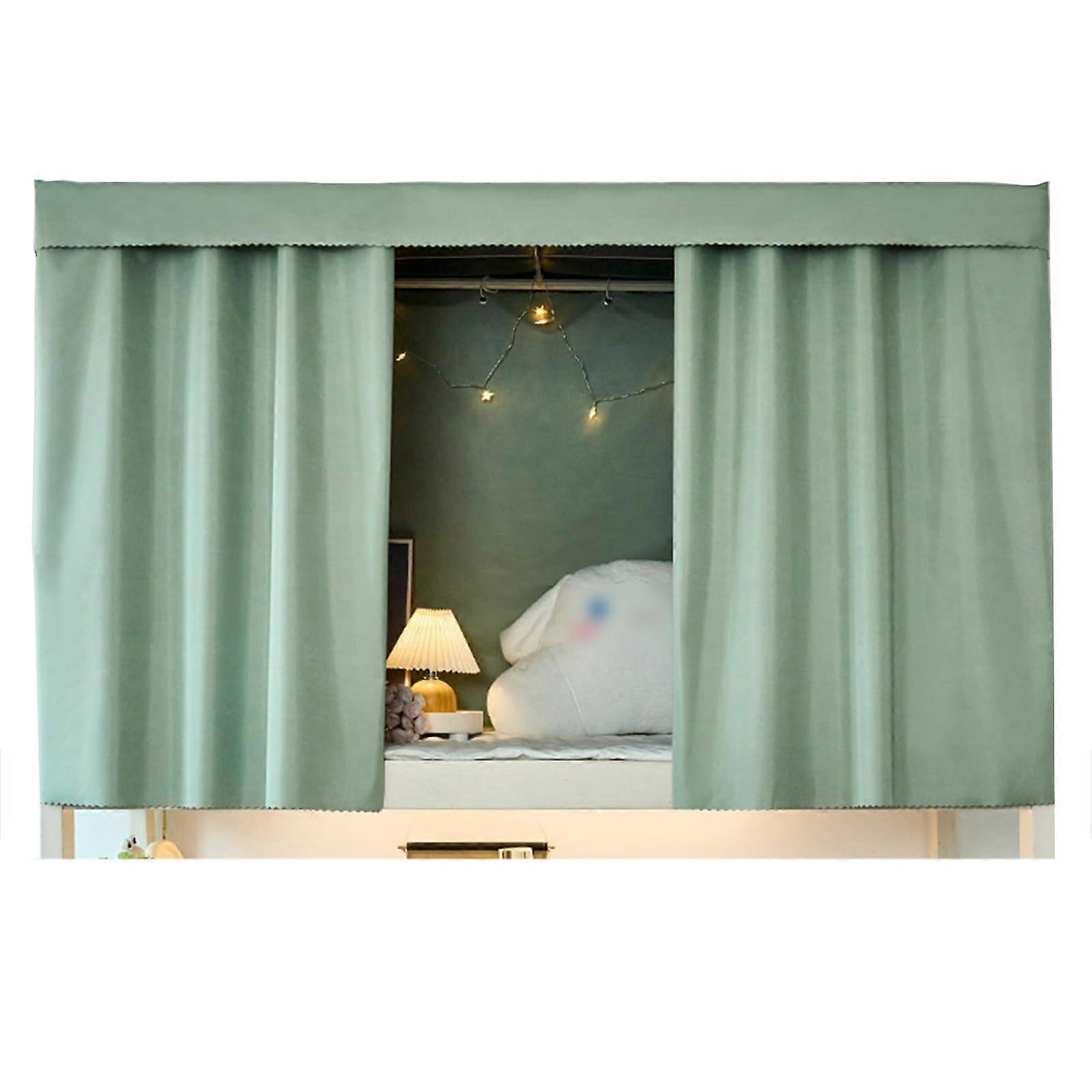 Bunk Bed Curtain Light Blocking Dorm Privacy, Breathable Durable Fabric, 1.2M Green