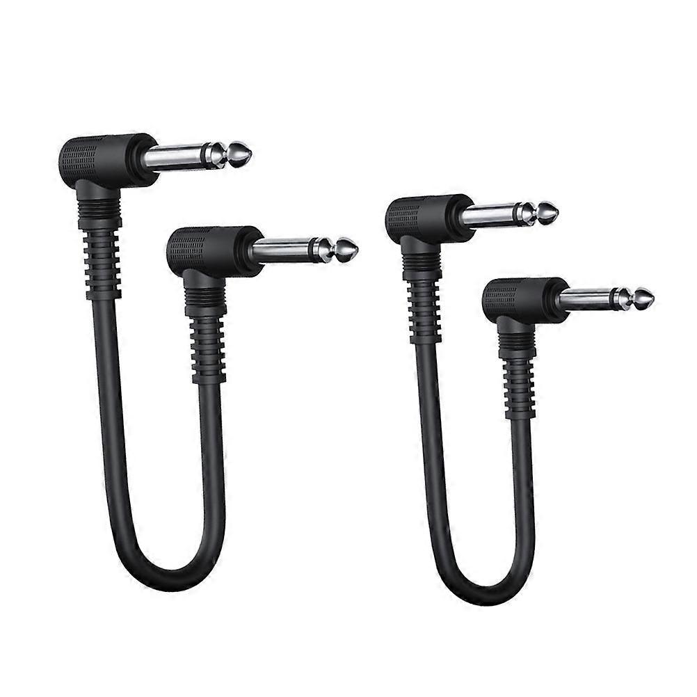 Electric Guitar Effector Cable Professional Musical Instrument Cable 4Pcs