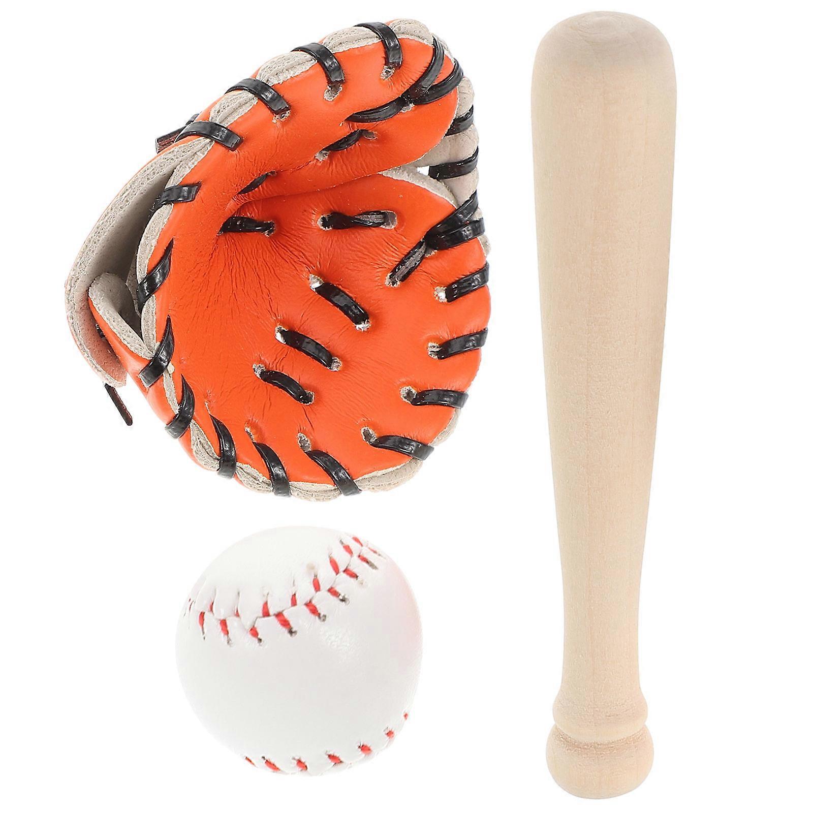 Baseball Toy Mini Baseball Kit for Crafts 2Sets Sports Accessory