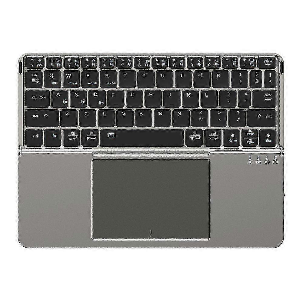 DUX DUCIS OK Fold Series Touchpad Keyboard for Tablet / Phone Two-Fold Design Bluetooth-Compatible 5.0 Keyboard