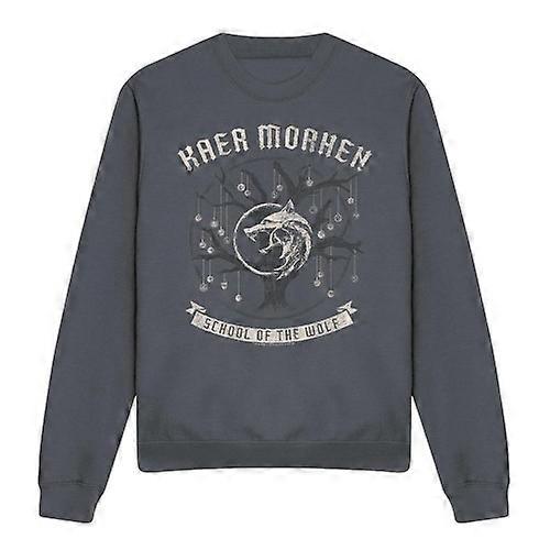 The Witcher Unisex Adult Kaer Morhen Medallion Sweatshirt