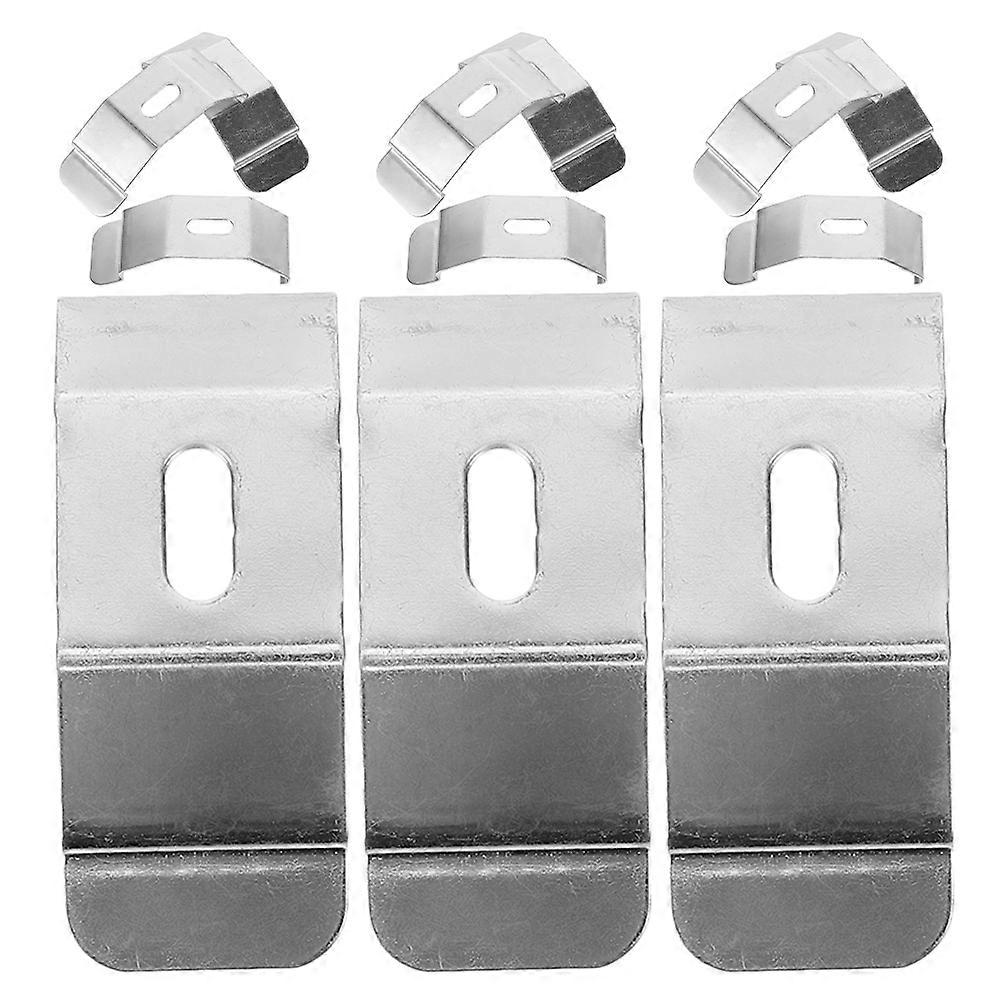 WORGEOUS 12 Pcs Blinds Accessories Robust Curtain Rod Silver Hardware