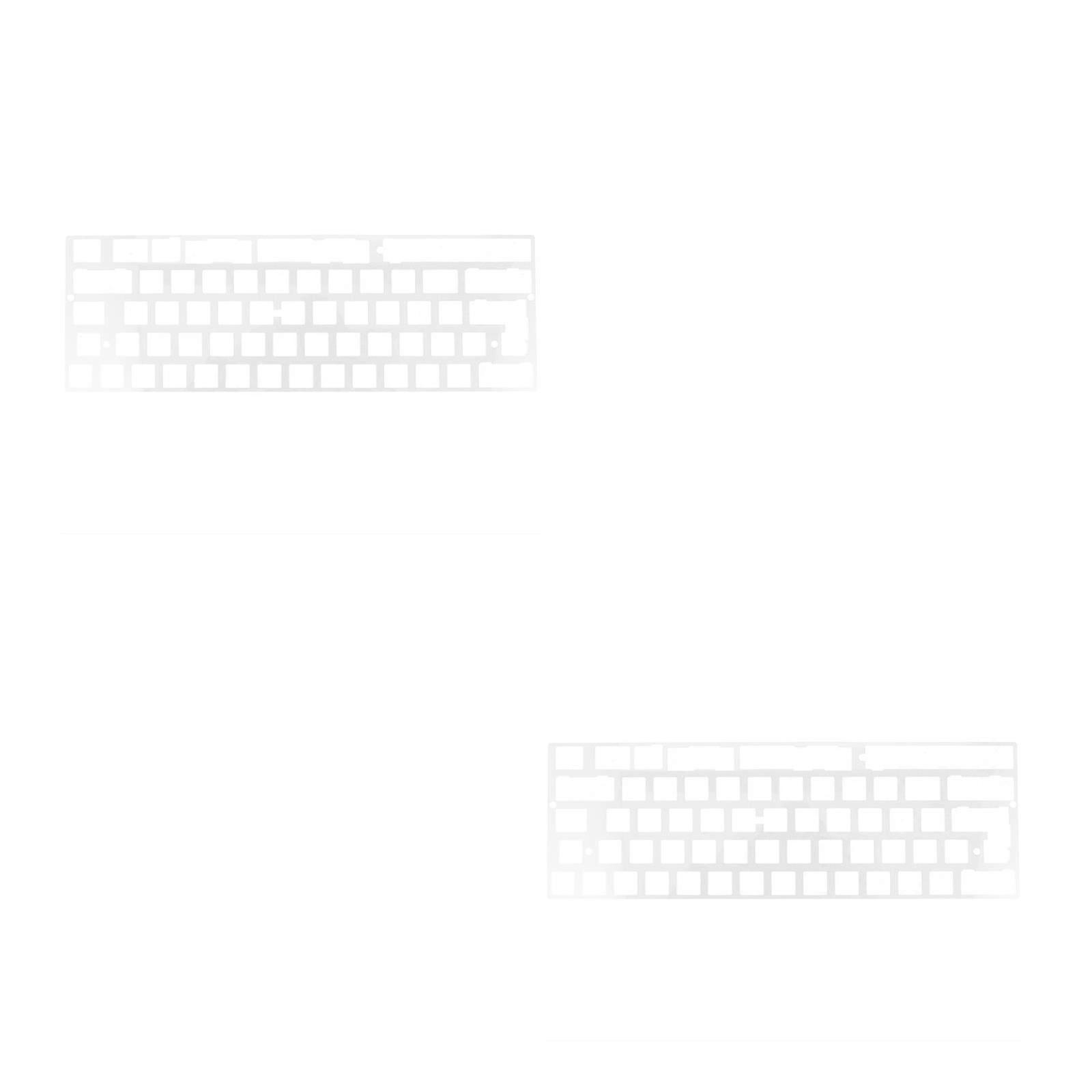 Mechanical Keyboard Positioning Board Support Replacement 2Pcs White