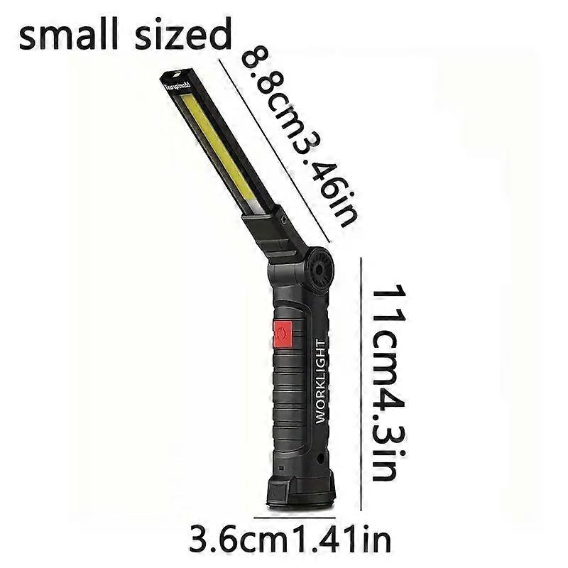 Portable COB High Power LED Flashlight USB Rechargeable Camping Lamp Torch Car Repairing Work Light Hanging Hook Magnet 5 Modes