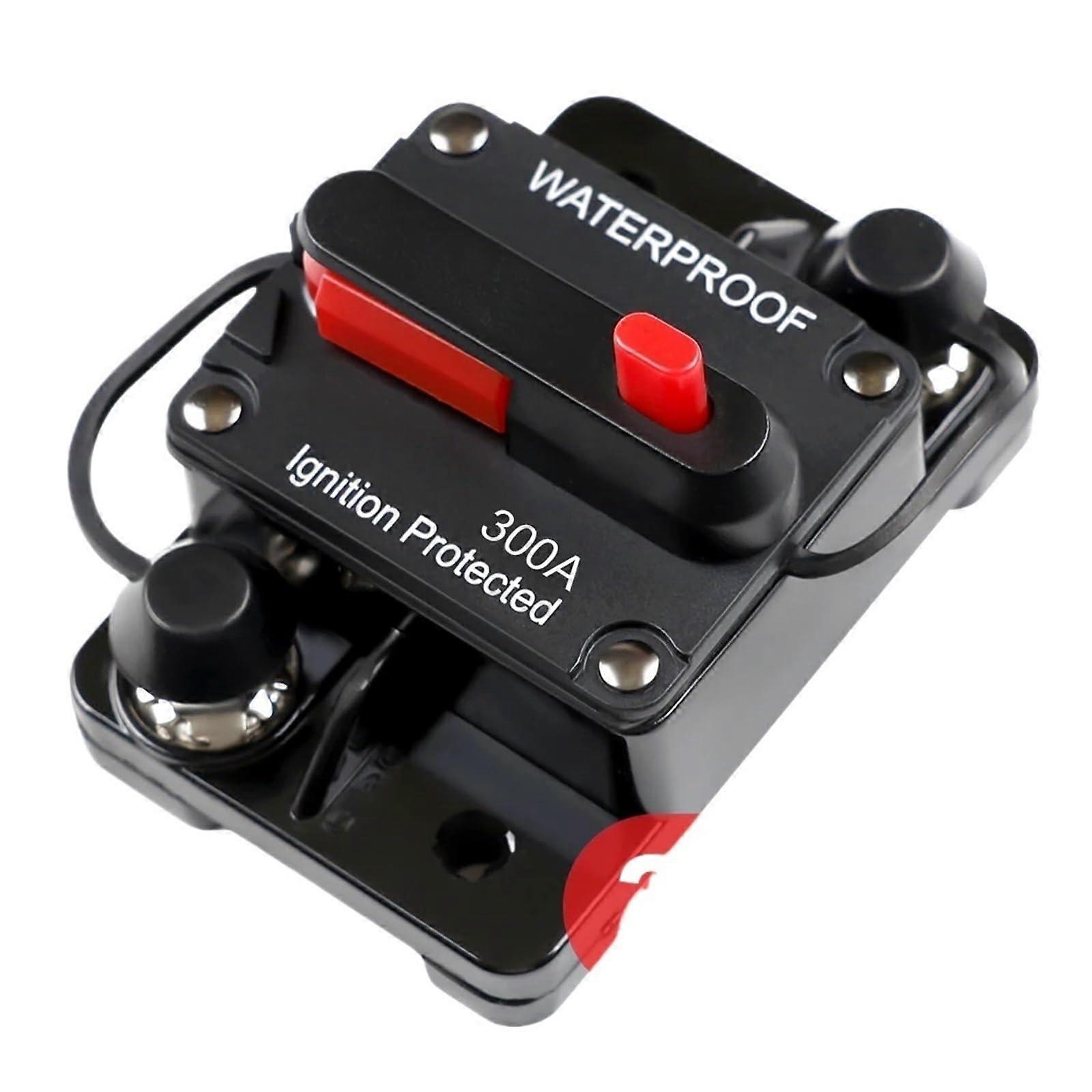 Resettable Fuse Circuit Breaker 30A300A DC 12V 24V 48V Waterproof Boat Trolling Manual Reset CB5 Audio Car