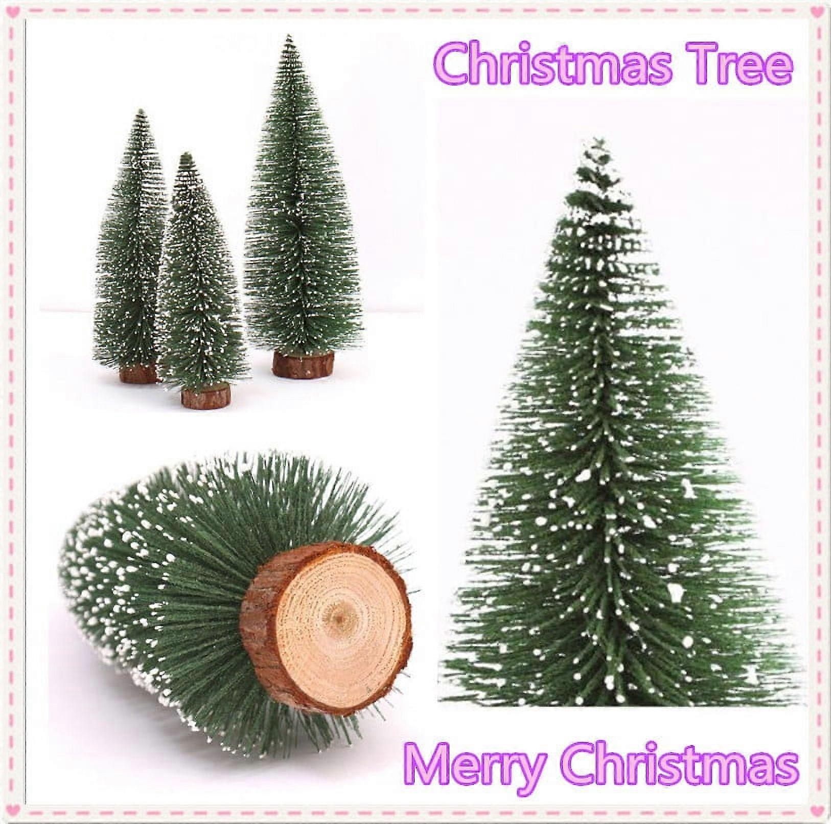 Mini Christmas Tree Stick White Cedar Desktop Small Christmas Tree