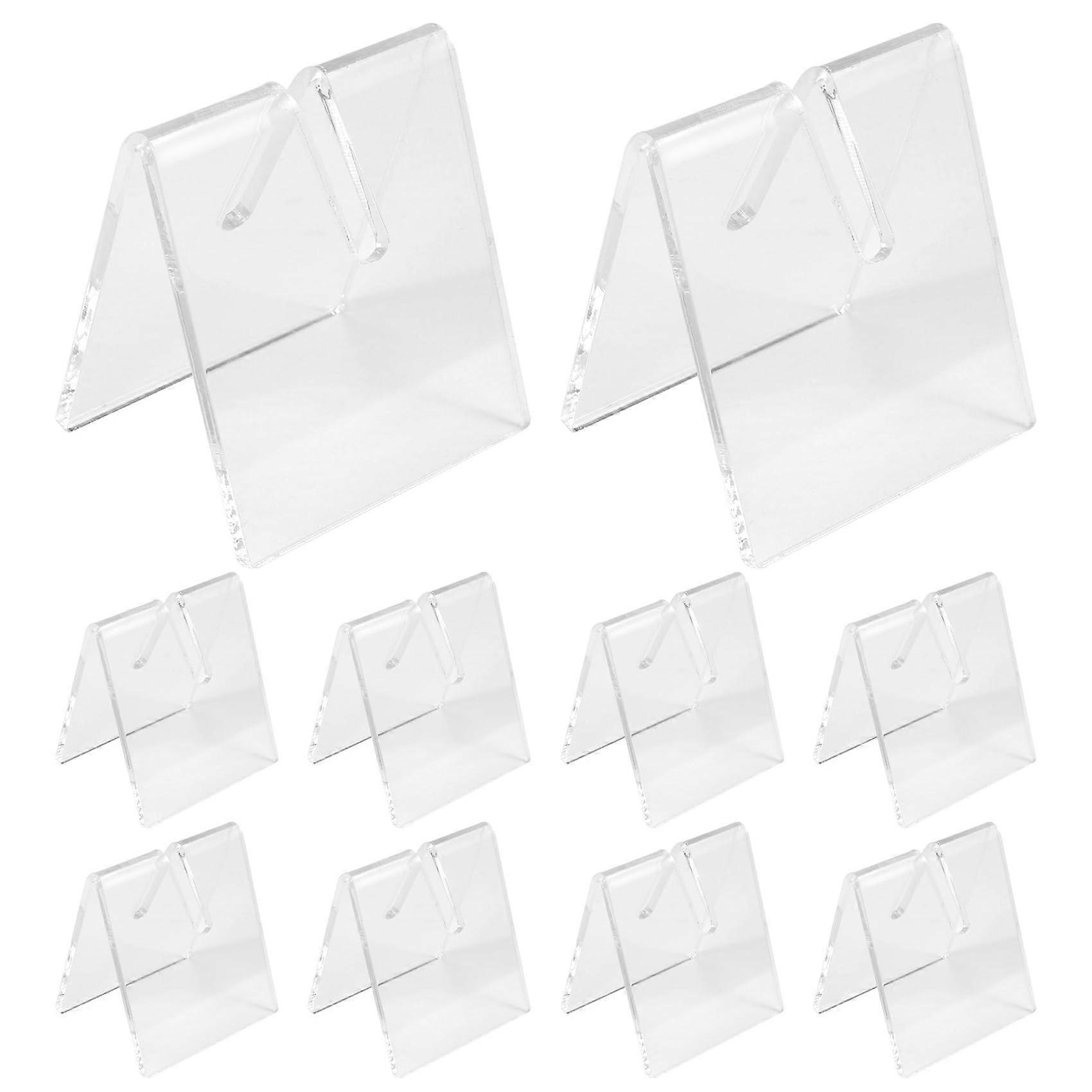 10PCS Clear Acrylic Knife Display Stand with 45° Angled Slot and Stable AntiTip Base for Pocket Knives