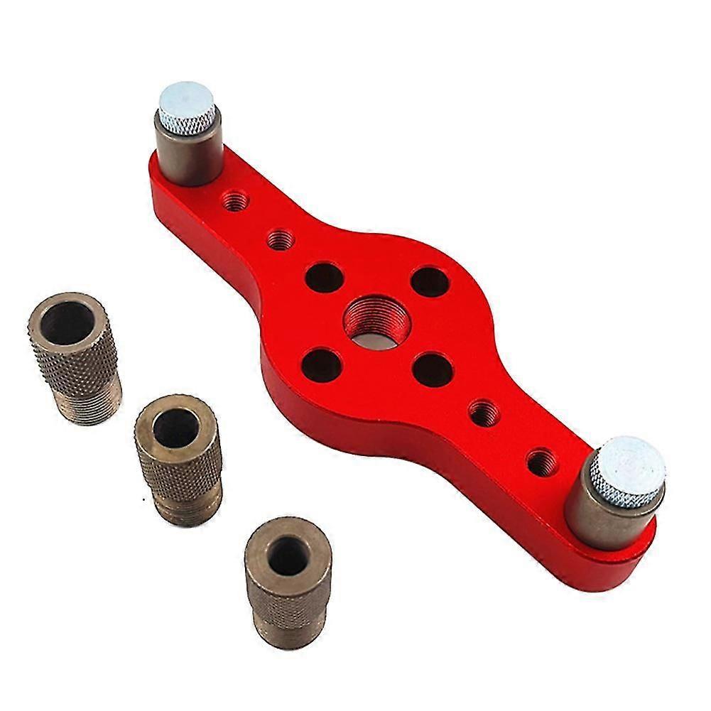 1 Set Vertical Pocket Template Self Centering Drilling Wood Hole Punch Guide Kit