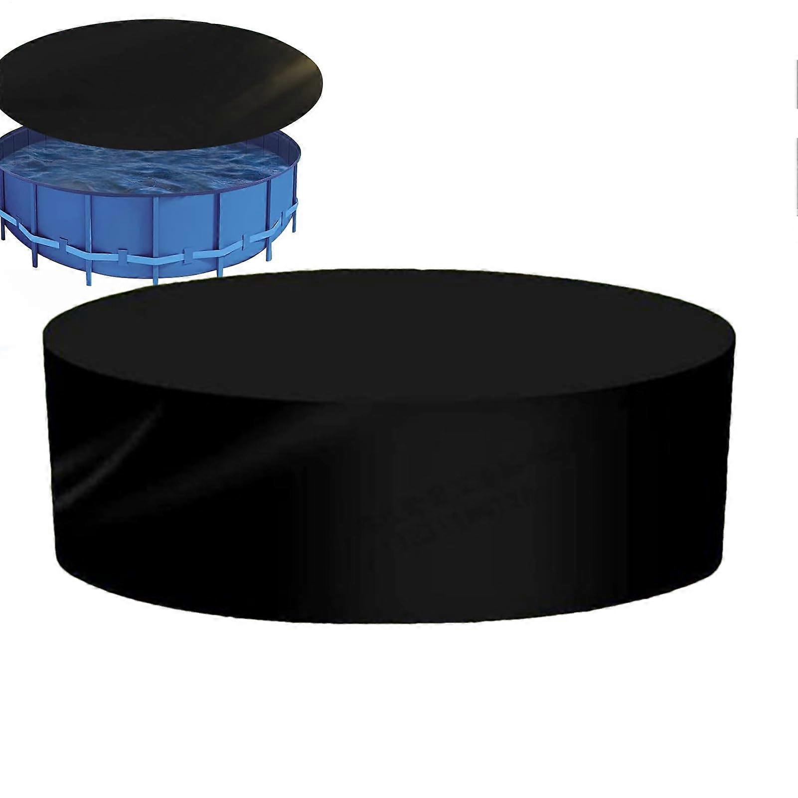 6ft Round Pool Cover with UV Reflection, Waterproof Leaf Barrier, Foldable PetSafe Design