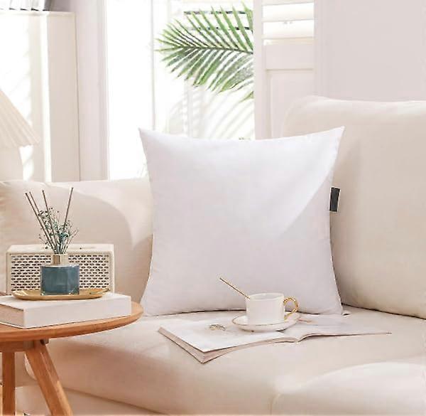 28x28 Inch Goose Down Pillow Insert with Plush Support and DoubleLayer Protection for Sofa or Bed
