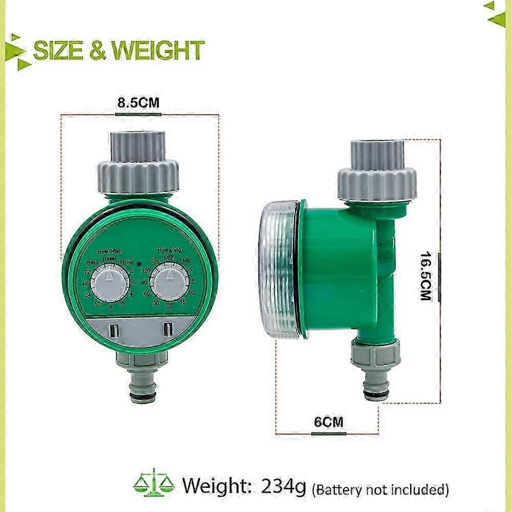 26-27 Watering Timer Multi-Functional Electronic Two Dial Digital Automatic Irrigation Timer Controller Hose Sprinkler for Garden Watering System Wate
