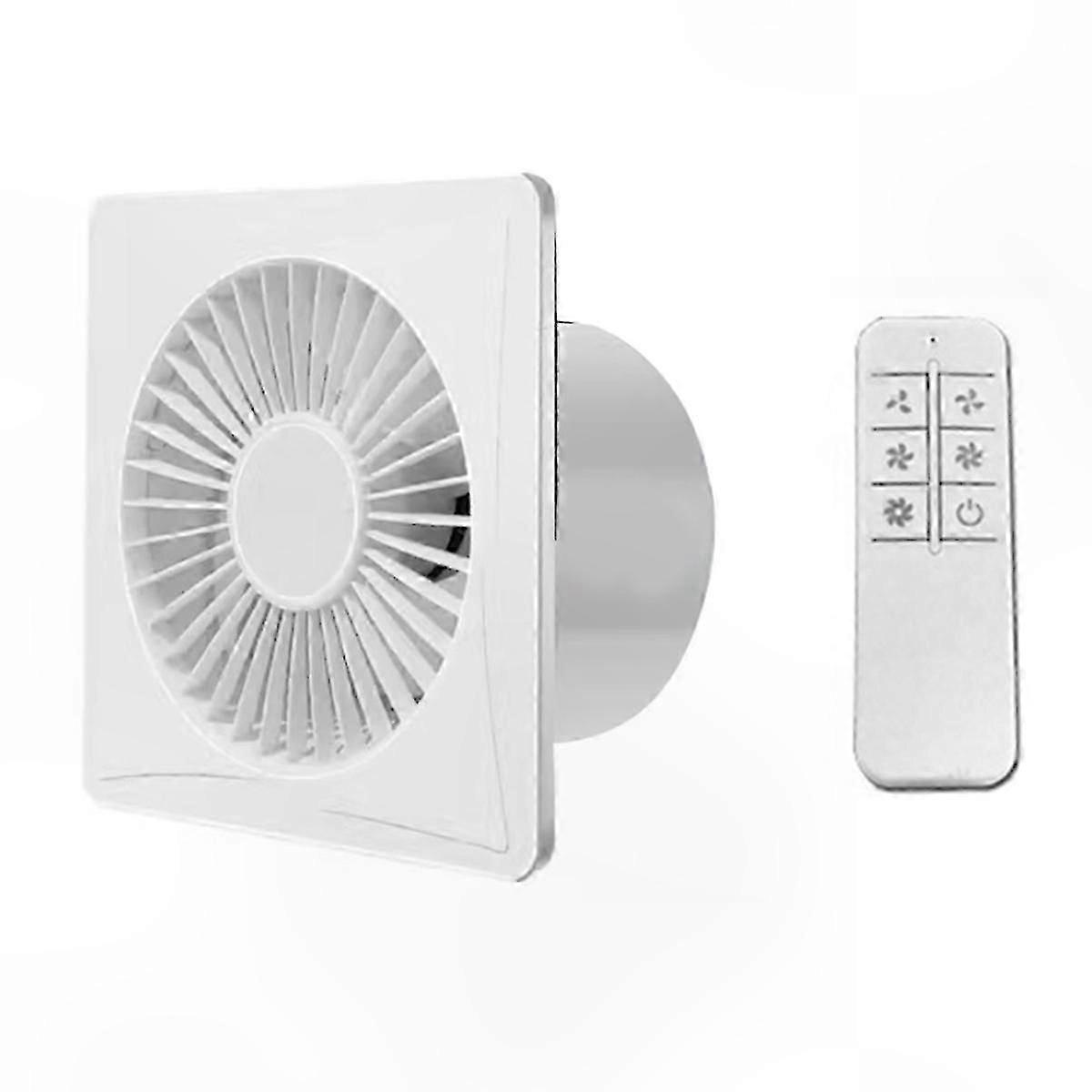 6-Inch Adjustable Speed Ventilation Fan with Remote Control for Bathrooms