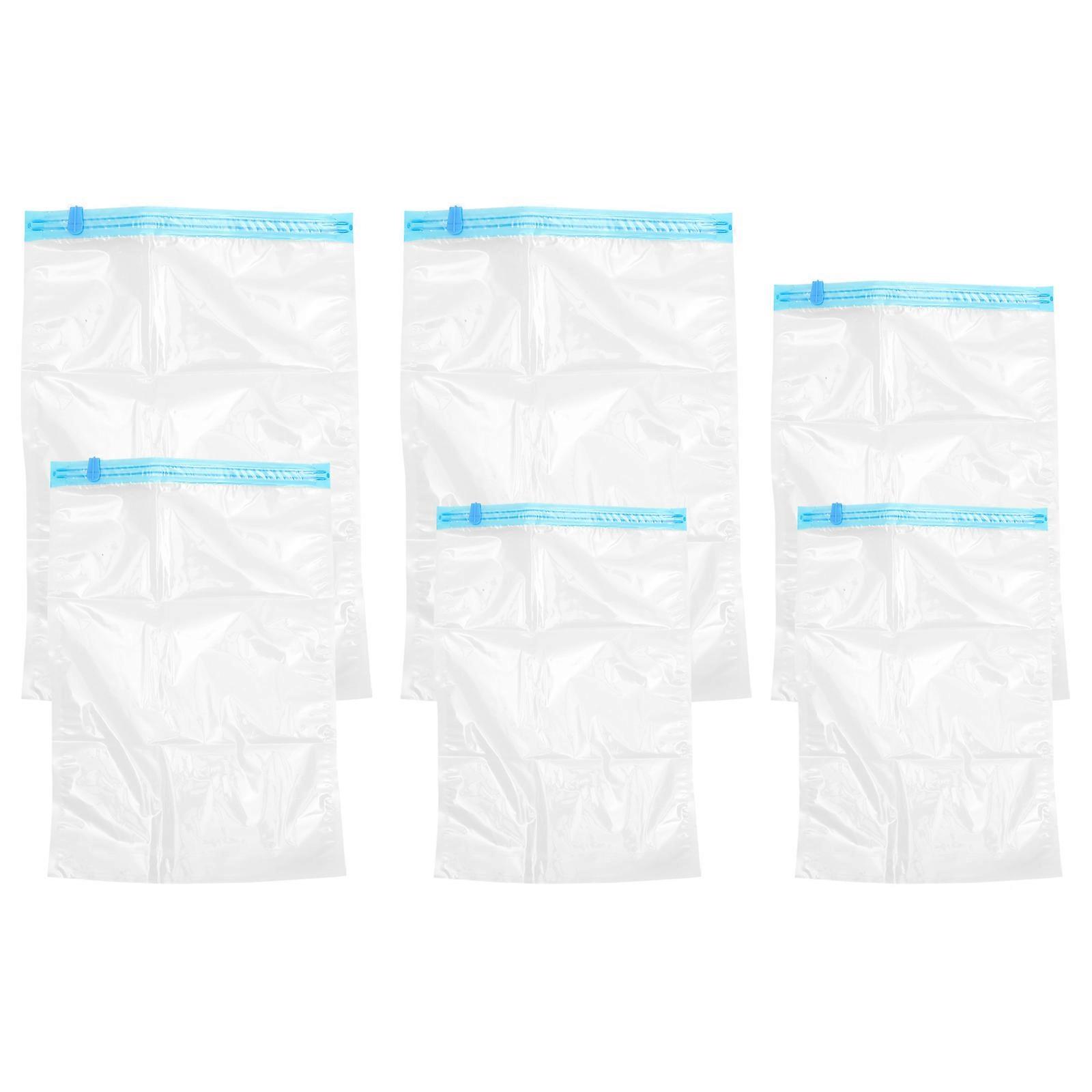 Transparent Compression Bag Travel Storage Holders 50x70cm Space-Saving 6Pcs