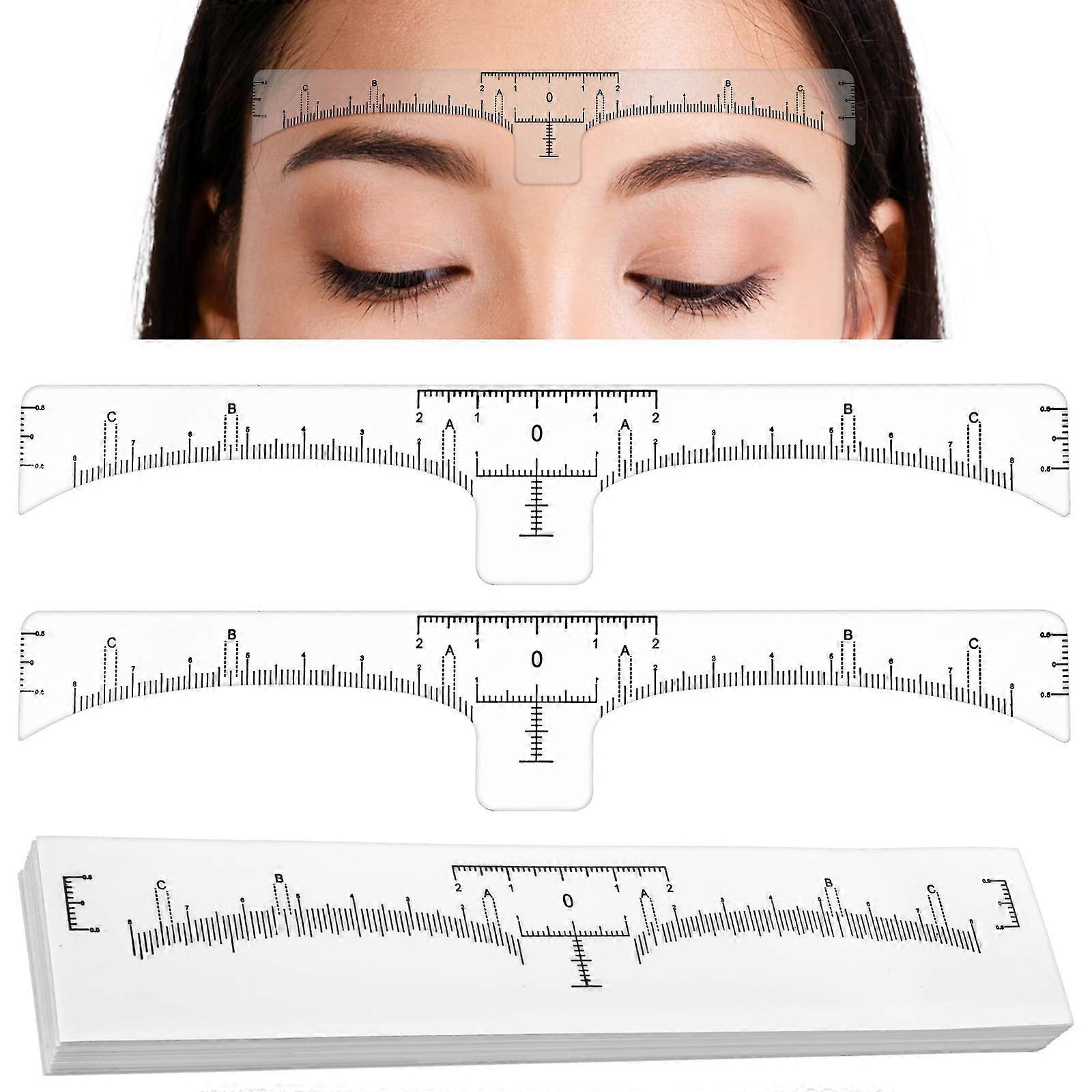 120PCS Disposable Eyebrow Stencil Set with Multiple Brow Shape Options for Easy Symmetry Alignment