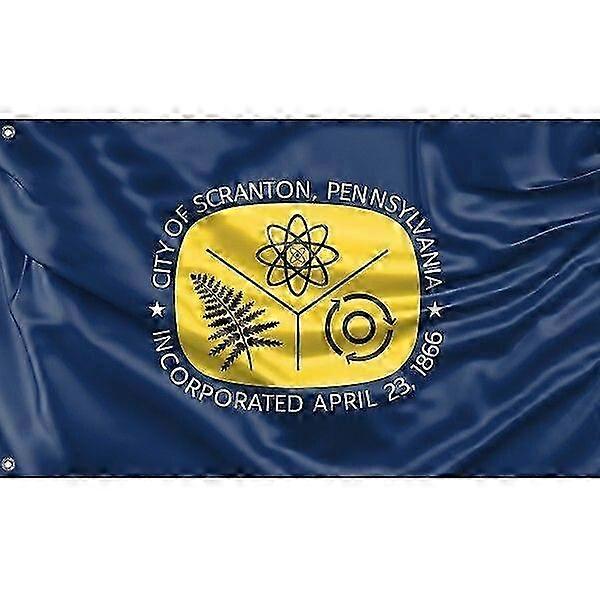Scranton Flag Pennsylvania Usa Pattern 072