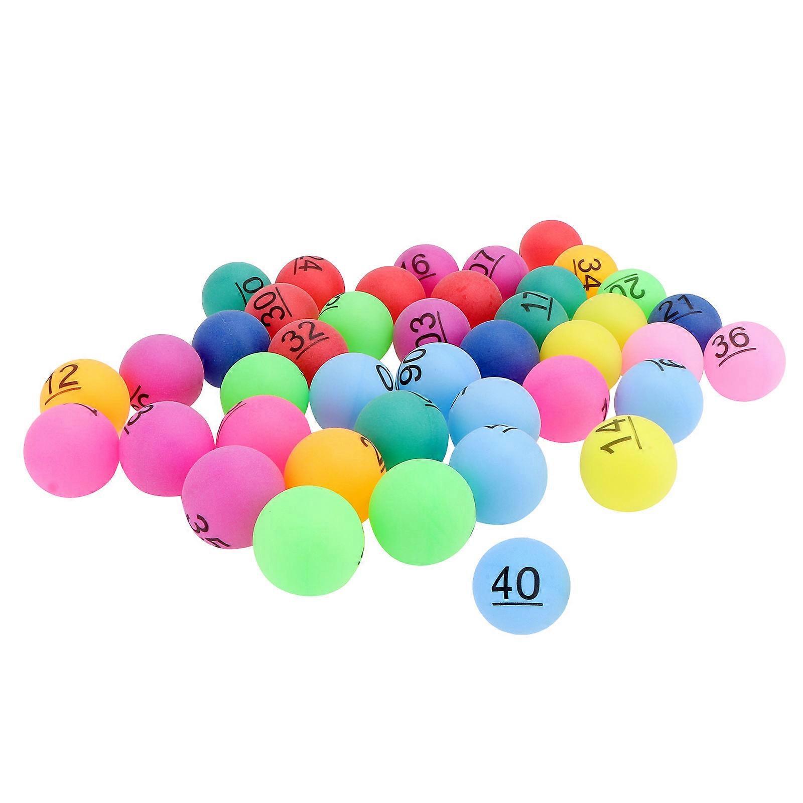 Jogo de Bolas Premiadas para Sorteio com 40 Bolas Numeradas para Festas