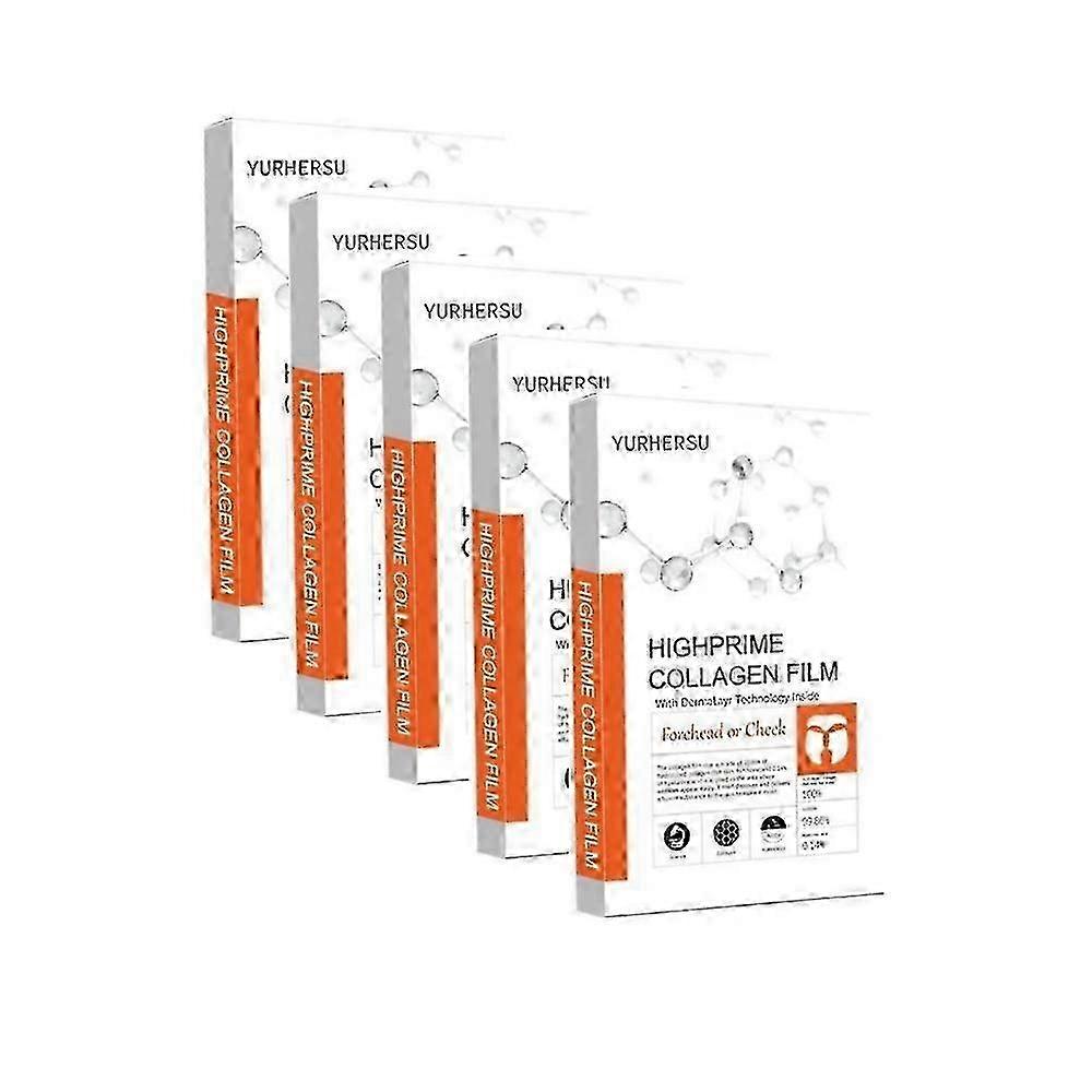 Collagen Face Mask Deep Hydration Breathable Films for Forehead and Cheeks Moisture Lock Set