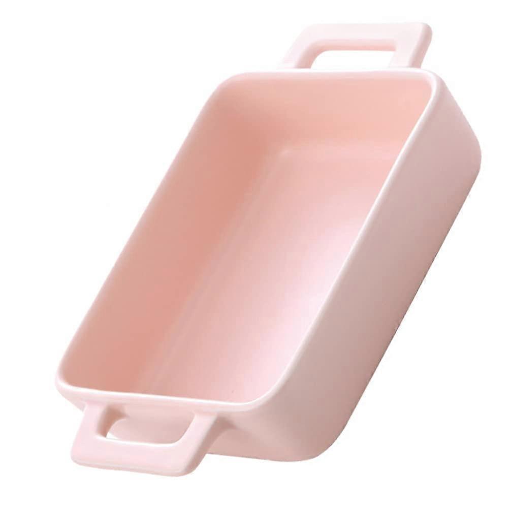 Ceramic Baking Dish Oven Safe Easy Clean White Square Bakeware Pan for Kitchen and Desserts