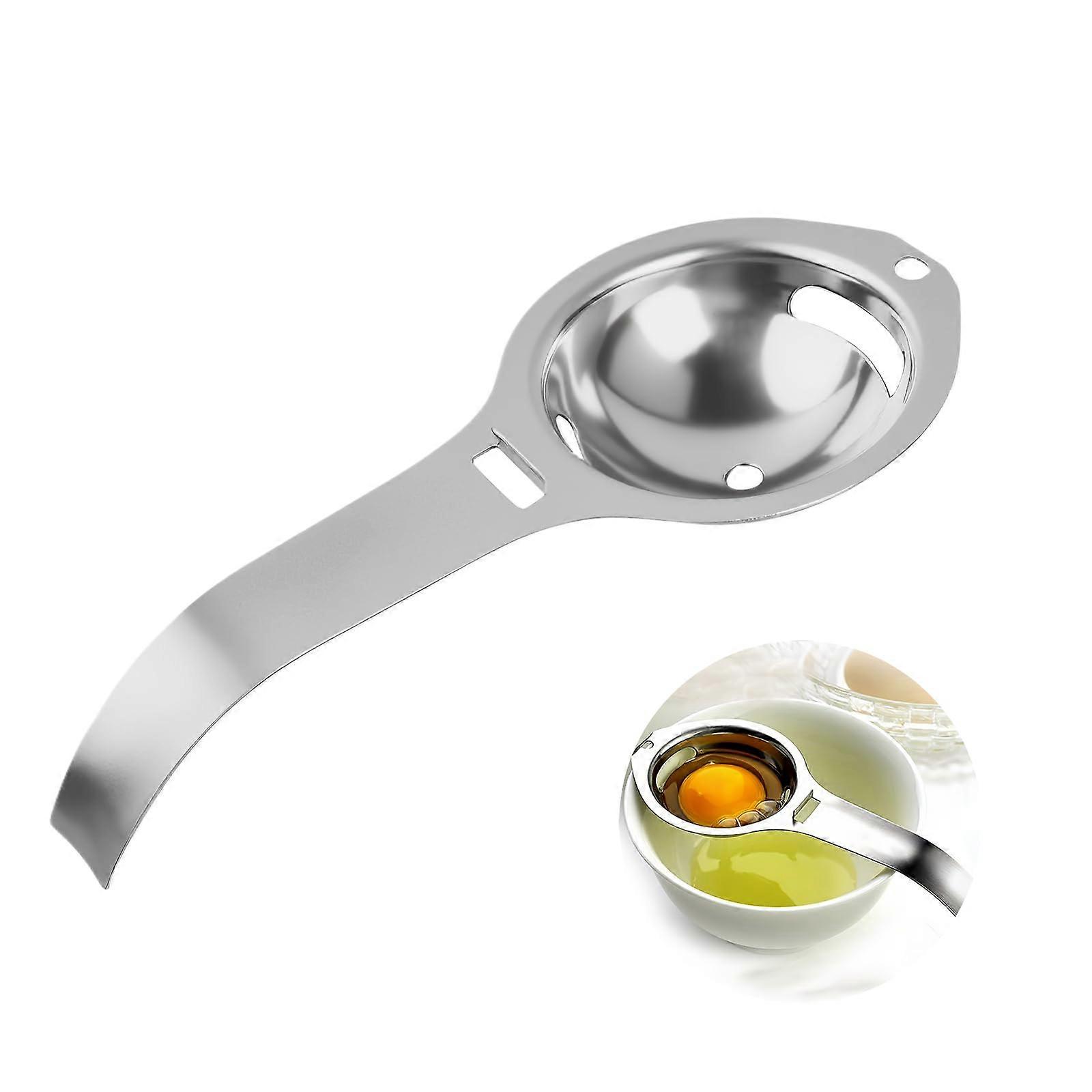 Stainless Steel Egg Separator with Extendable Handle, Fast Egg Separation, Dishwasher Safe Kitchen Tool