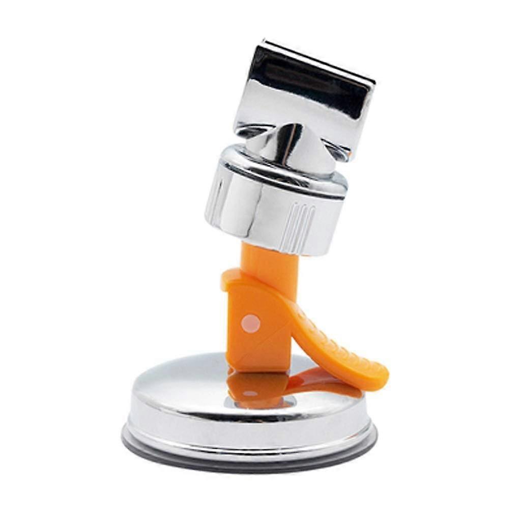 Adjustable Shower Head Holder with Strong Suction Cup, No Drill Wall Mount, Chrome Finish