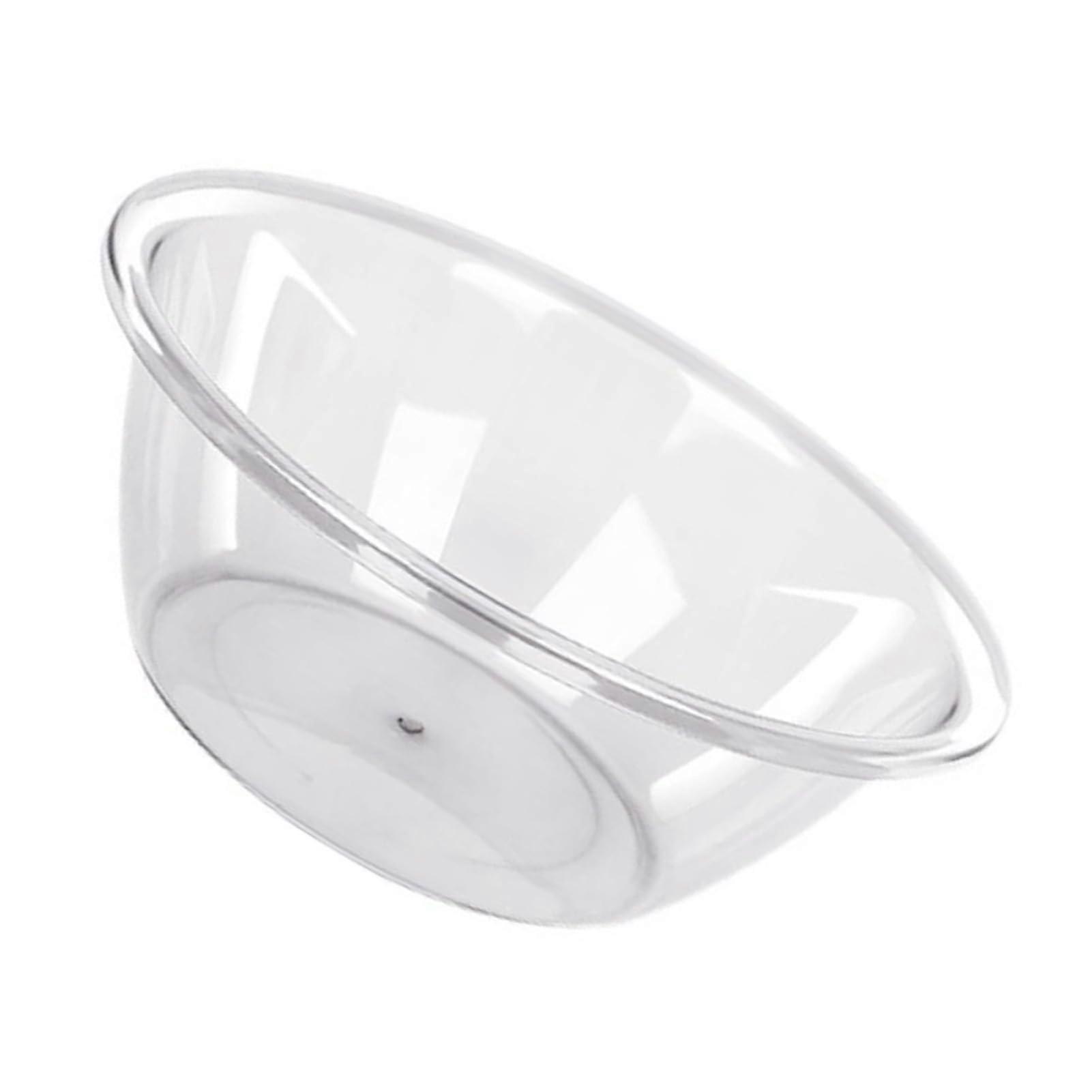 Transparent Plastic Wash Basin Large Capacity Thick Durable Round Tub for Laundry Vegetables Kitchen