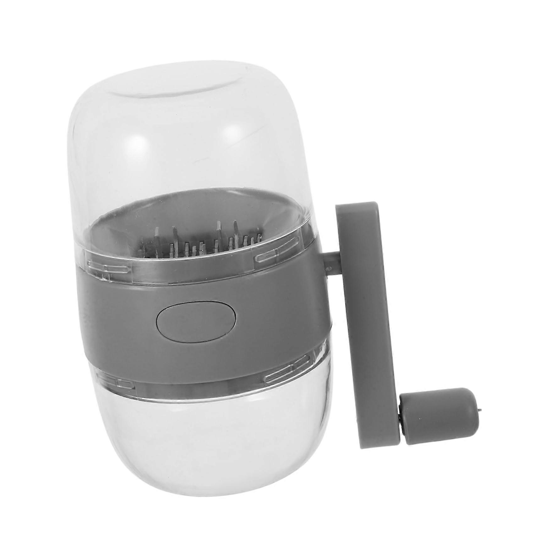 Manual Garlic Chopper Mincer Hand Crank Nut Grinder Compact MultiNut Crusher for Kitchen