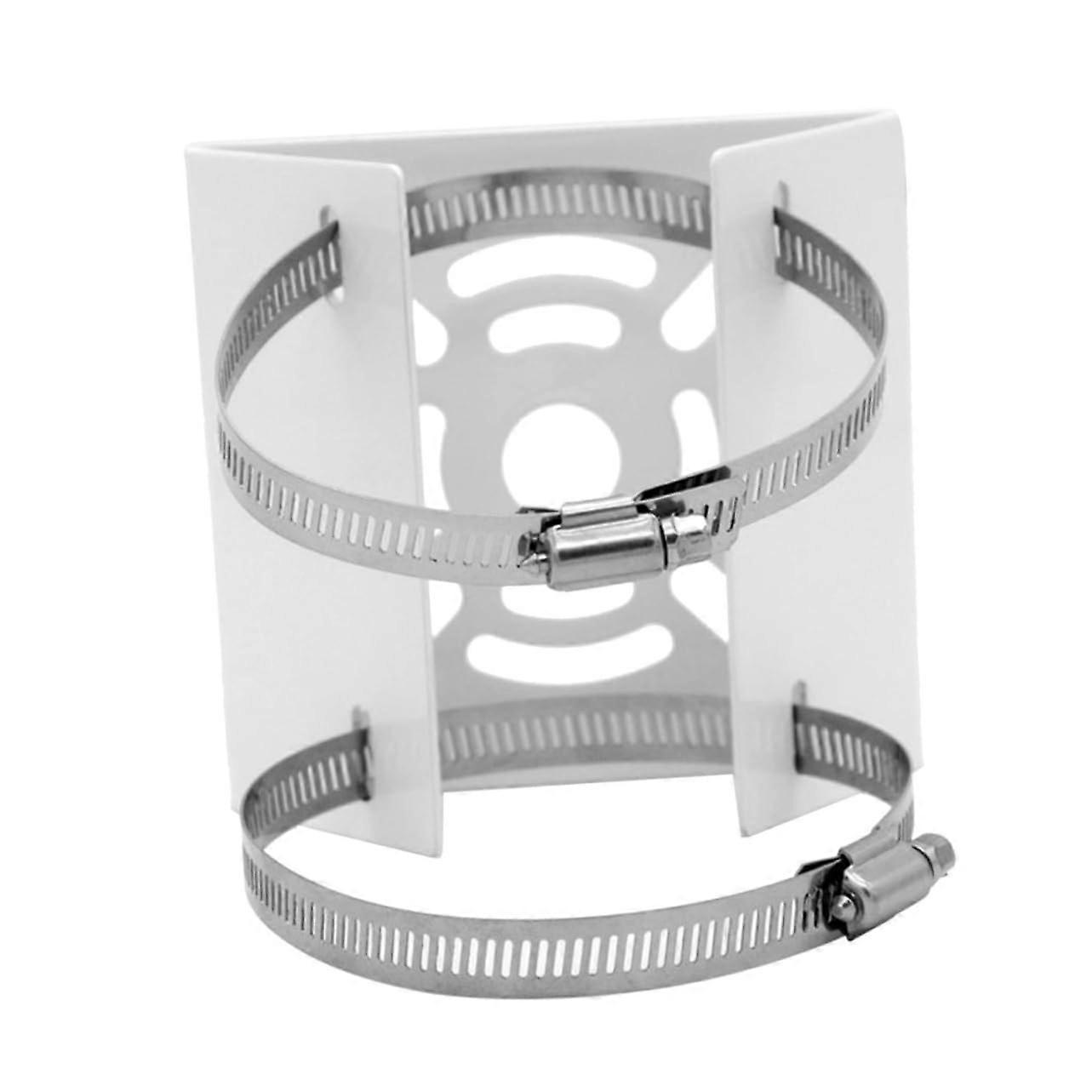 Metal CCTV Camera Mount Bracket with Pole Adapter, Adjustable Steel Security Camera Holder