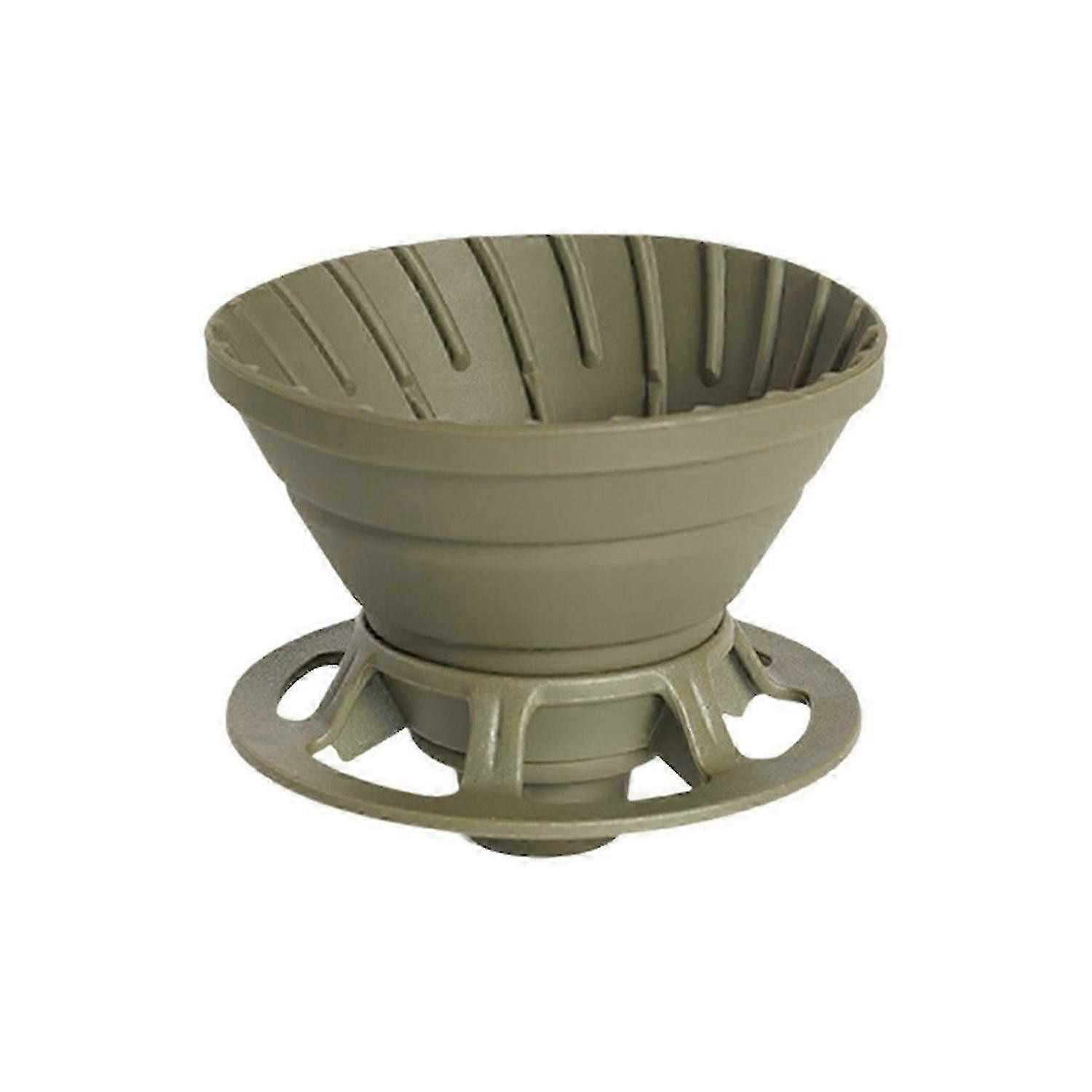 Silicone Foldable Coffee Dripper and reusable Filter Cup Holder B unit.