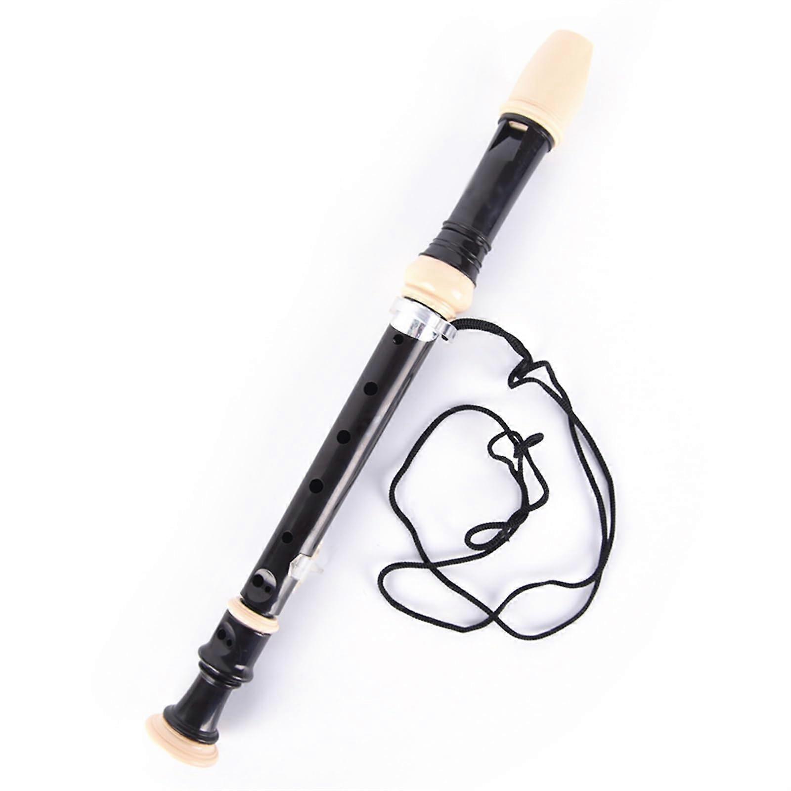 ABS Soprano Recorder 8 Hole Adjustable Tuning Beginner Friendly with Clear Consistent Tone